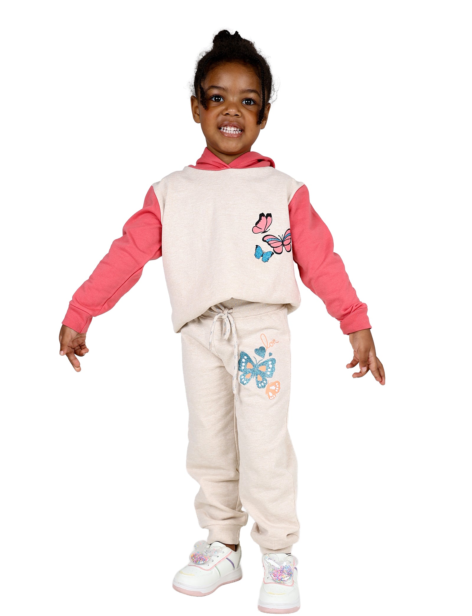 2 Pack Butterflies Graphic Print Active Pants