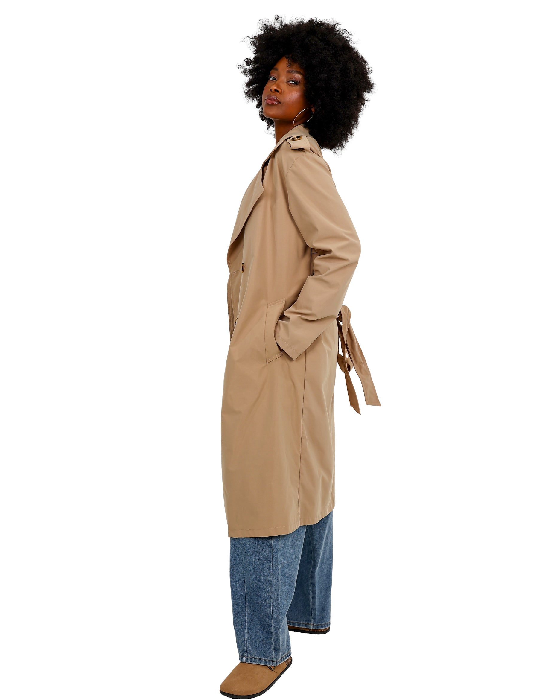 Beige Classic Trench Coat