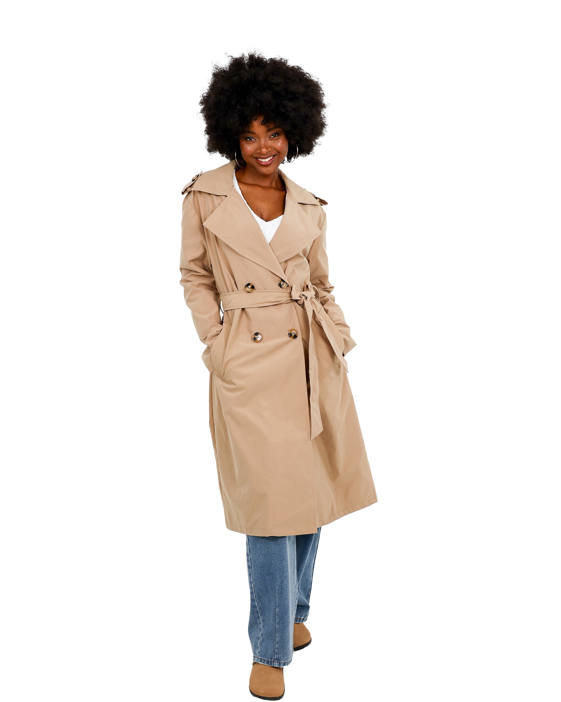Beige Classic Trench Coat