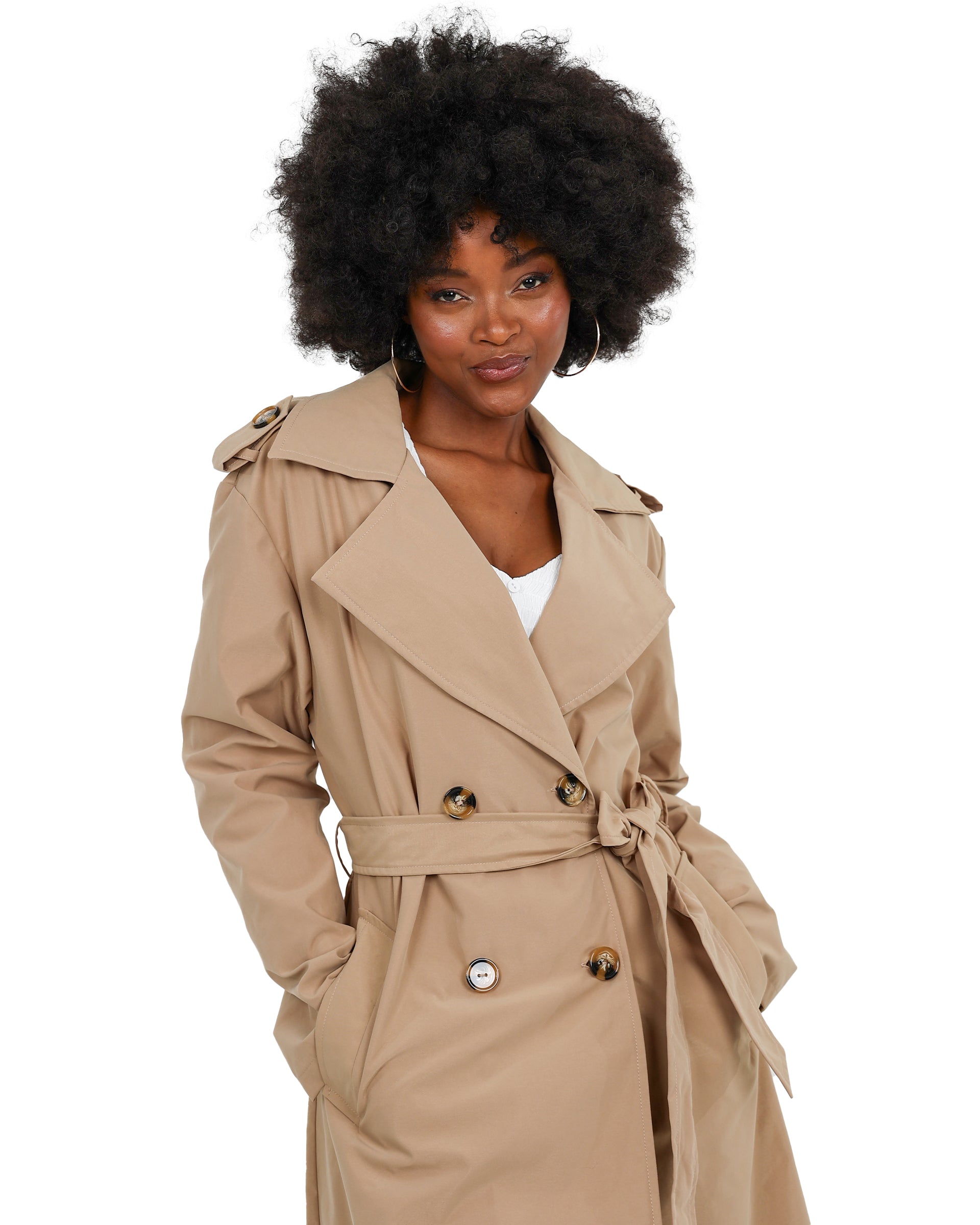 Beige Classic Trench Coat