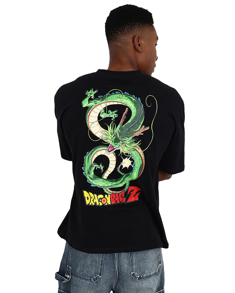 Short Sleeve Oversized Black Dragon Ball Z Dragon T-Shirt