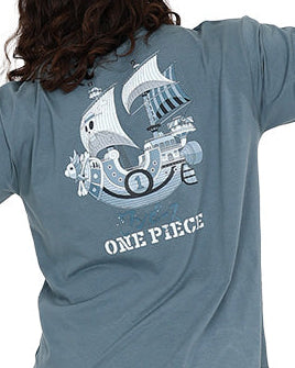 One Piece Thousand Sunny Ship Teal T-Shirt