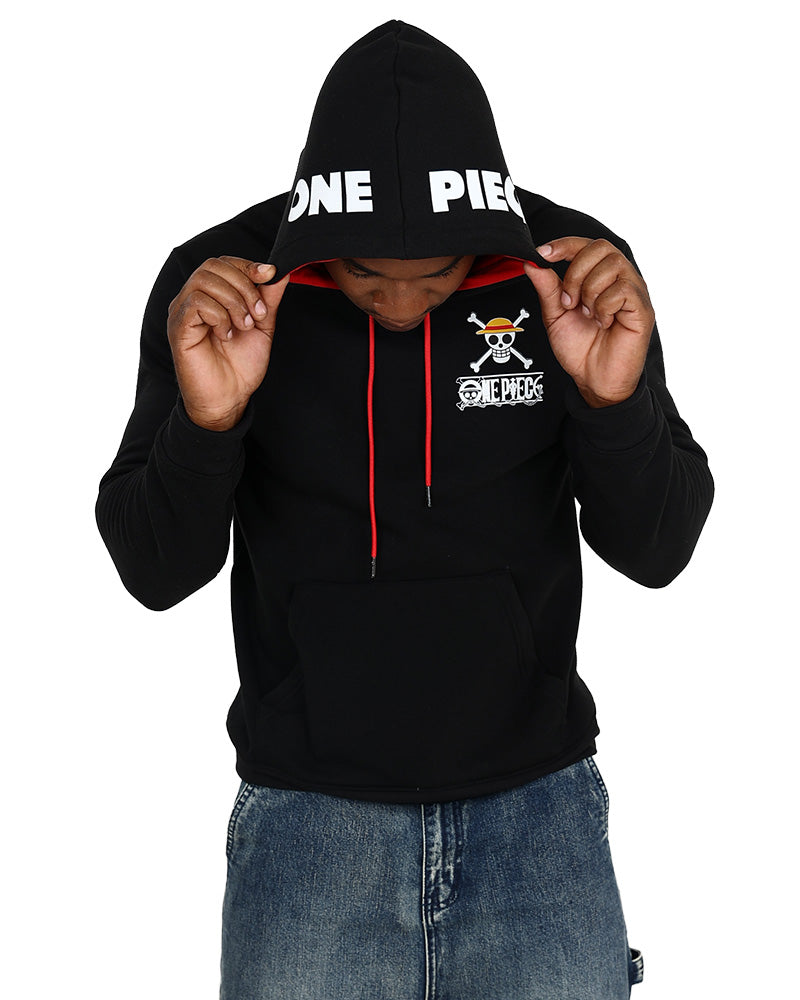 Black One Piece Graphic Hoodie