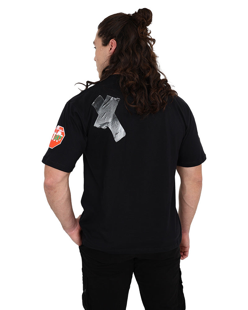 Short Sleeve Black "Skills" Graphic T-Shirt