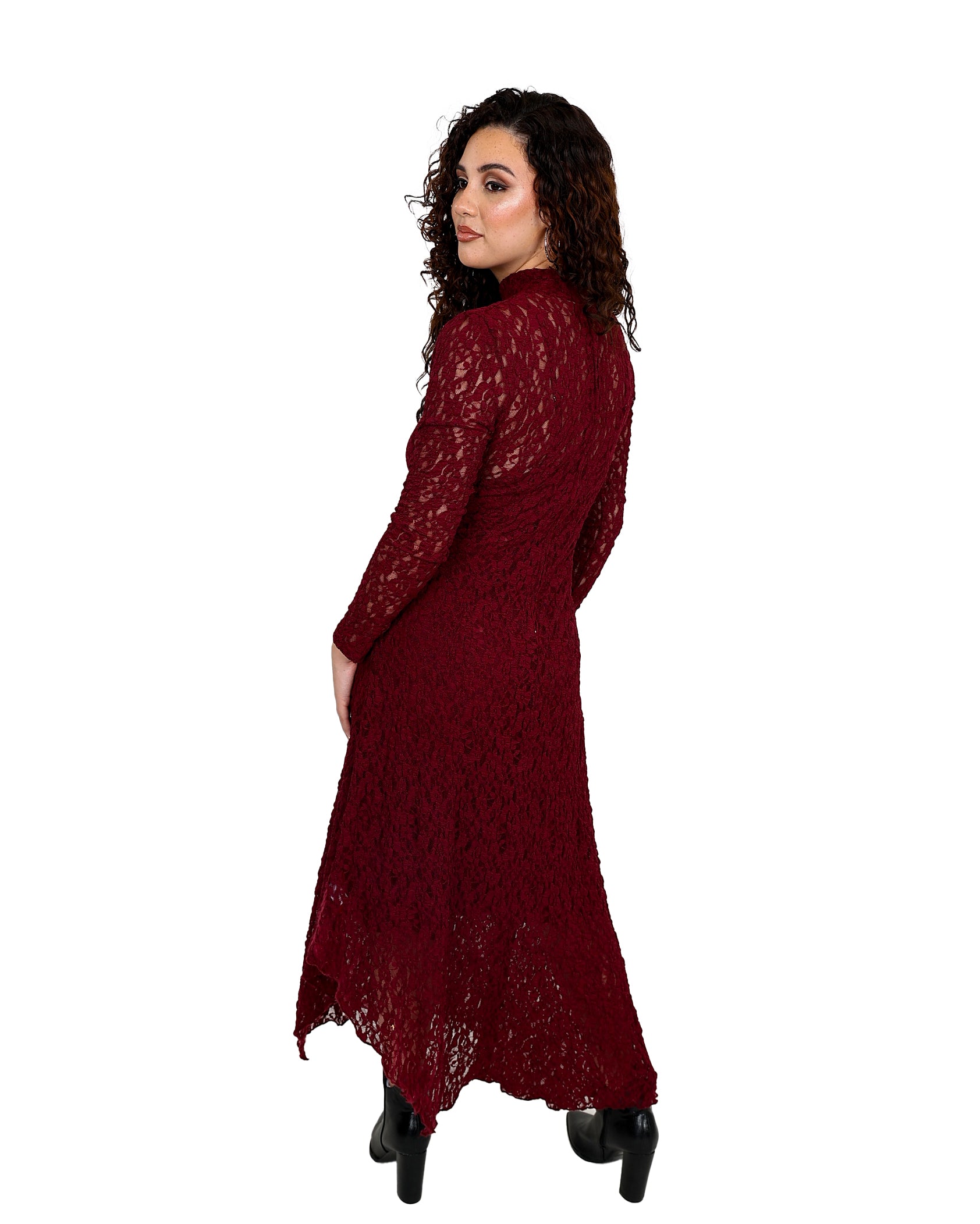 Long Sleeve Lace Maxi Dress