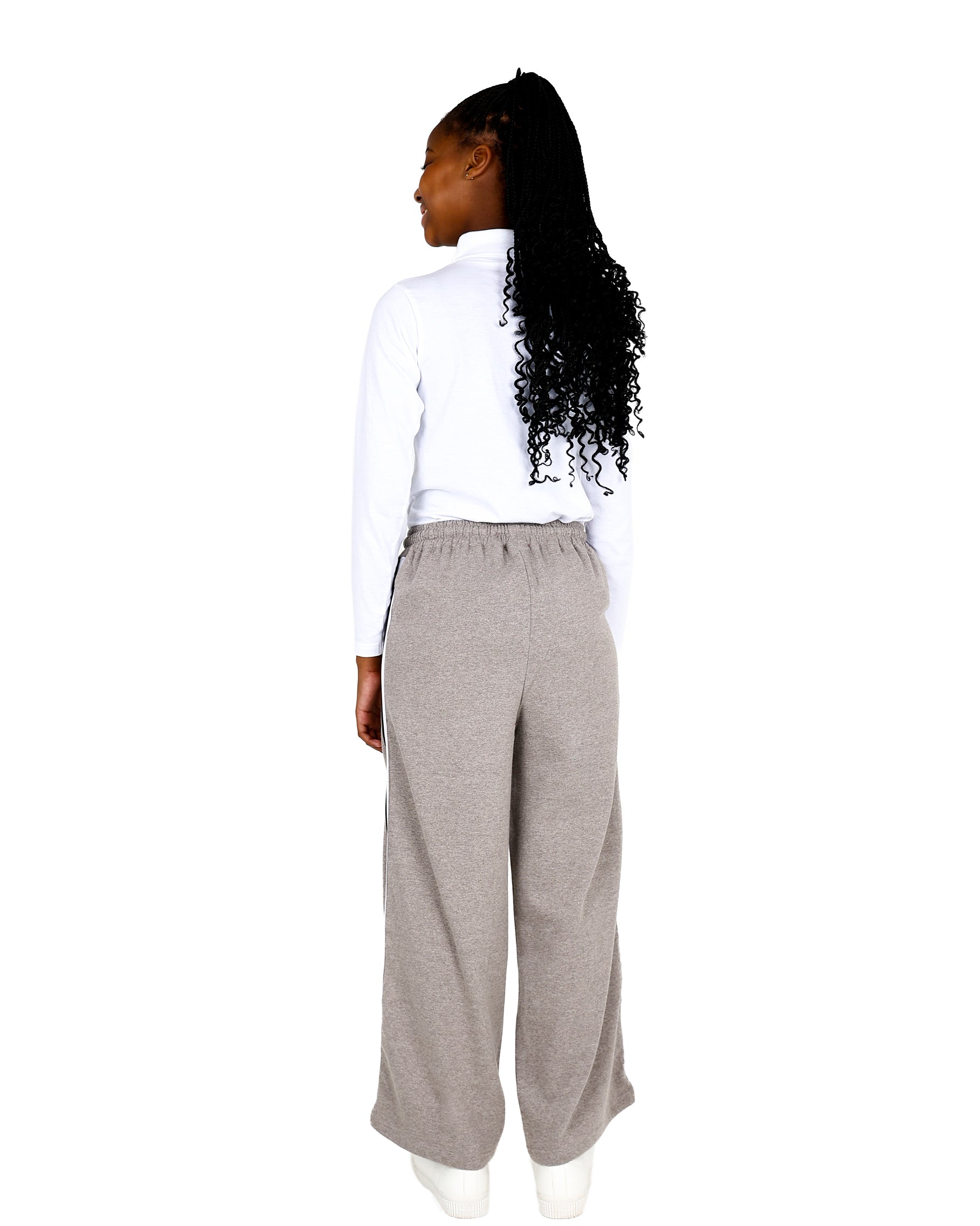 Taupe Side Tape Wide Leg Active Pants