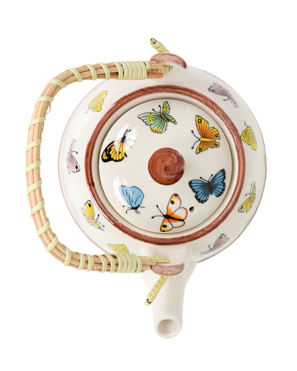 Butterfly Keleidoscope Ceramic Teapot