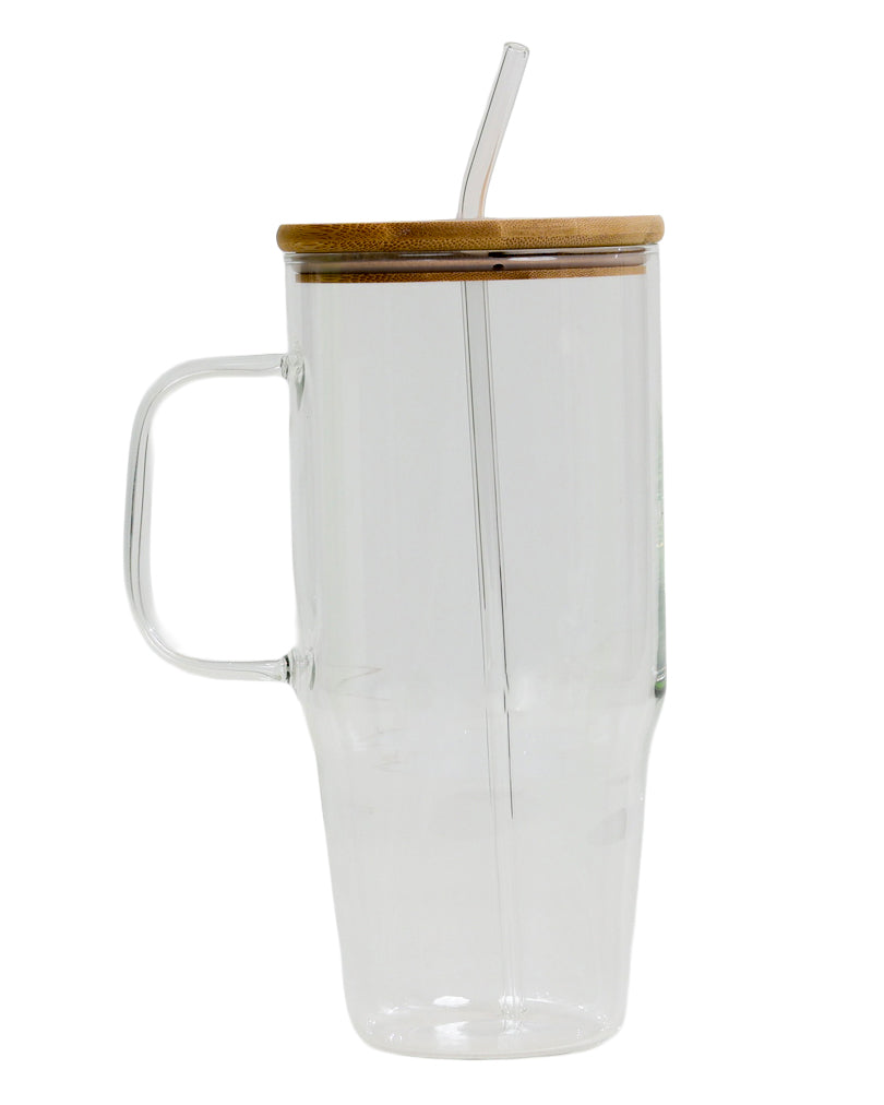 Glass Sippy With Straw 1.2L