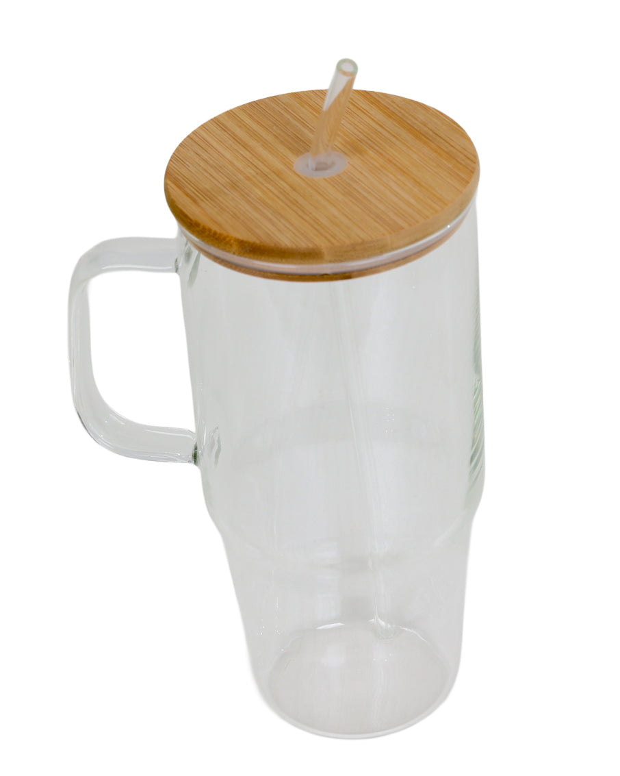 Glass Sippy With Straw 1.2L