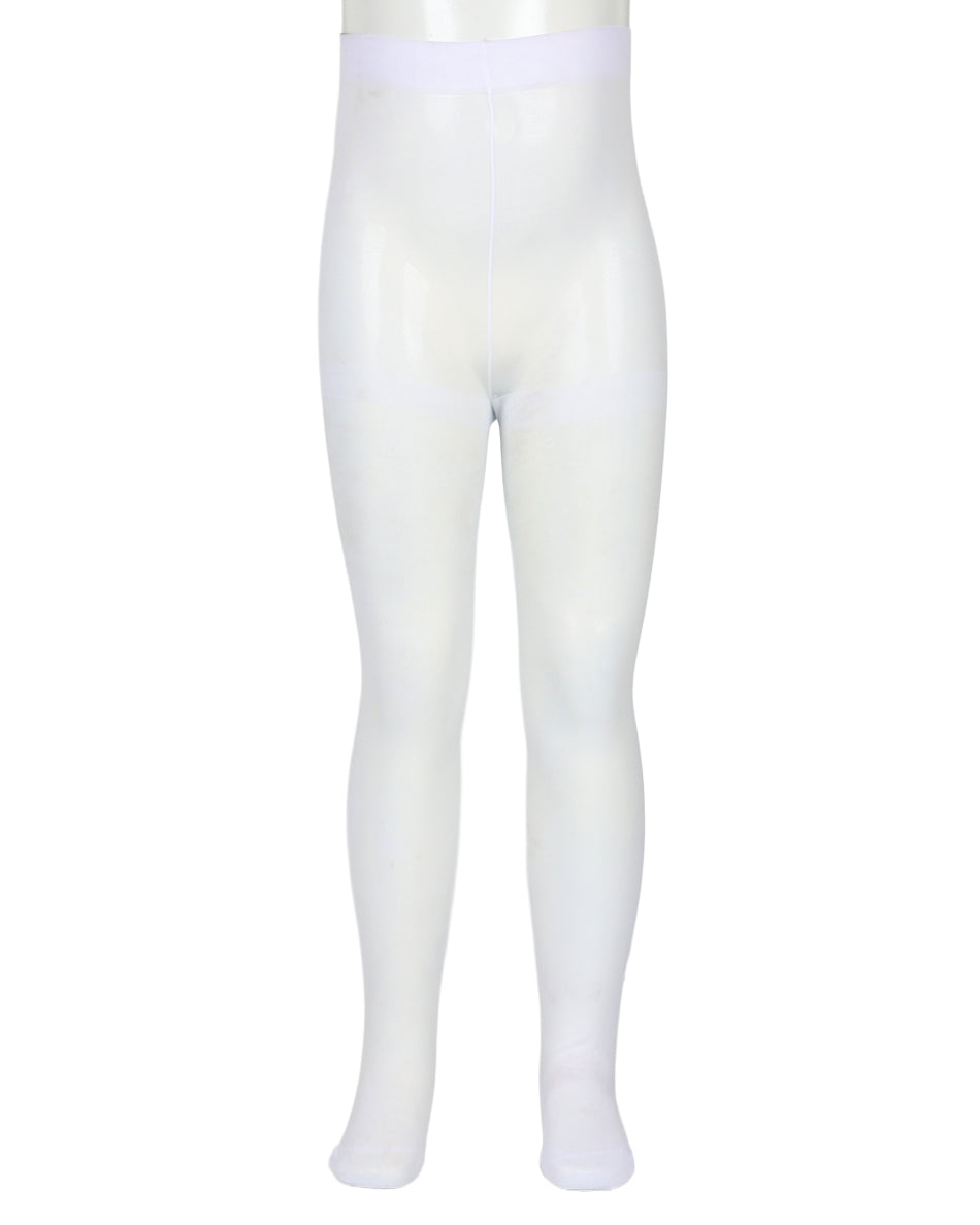 Girls White Run Resist Pantyhose