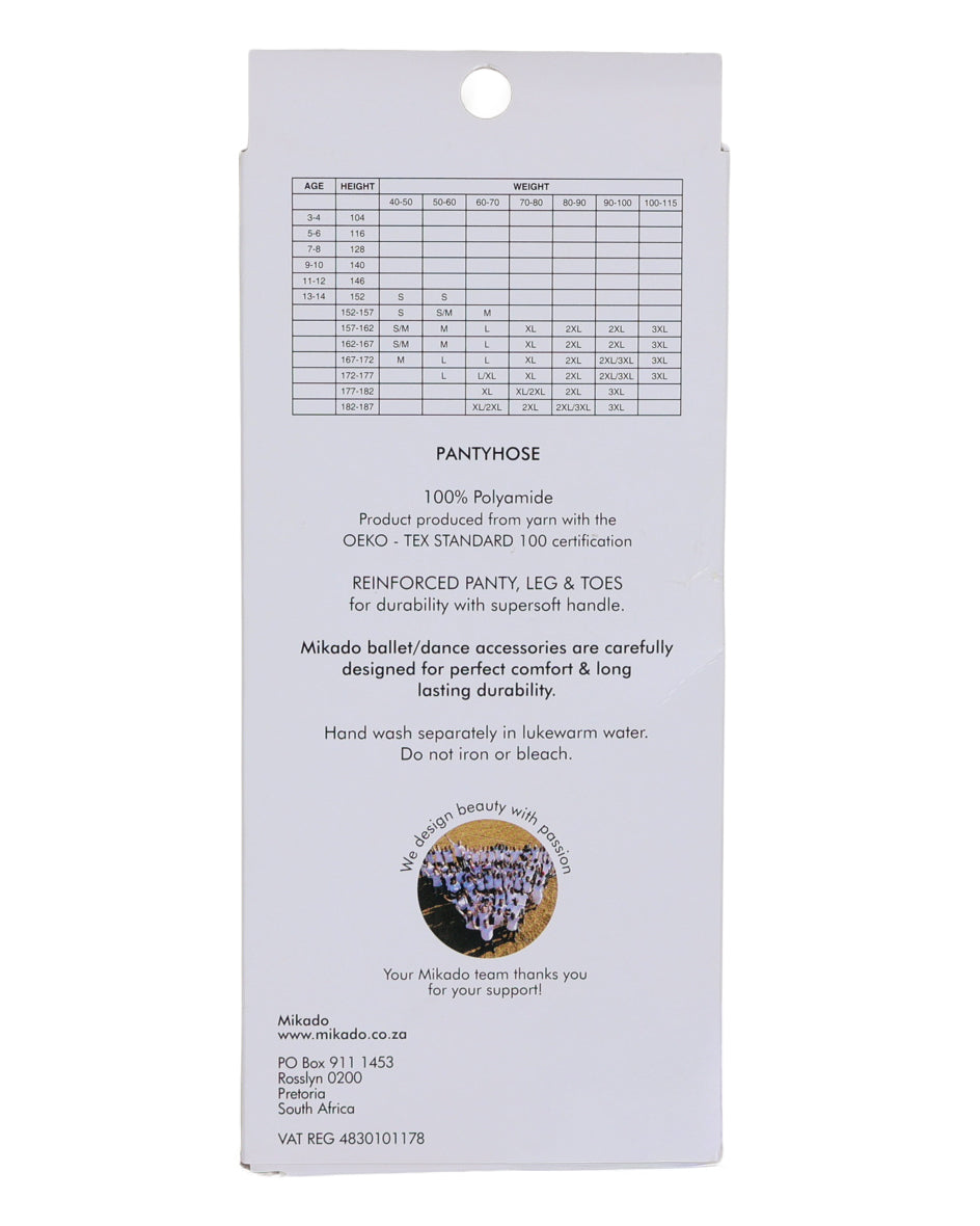 Girls White Run Resist Pantyhose