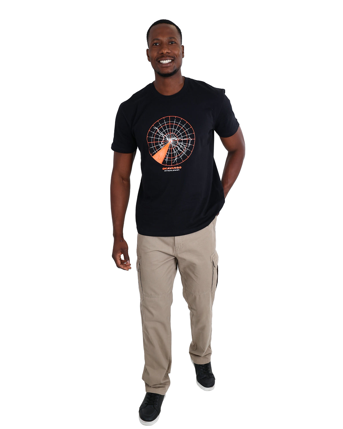 Okavango Short Sleeve Radar Graphic Cotton T-Shirt