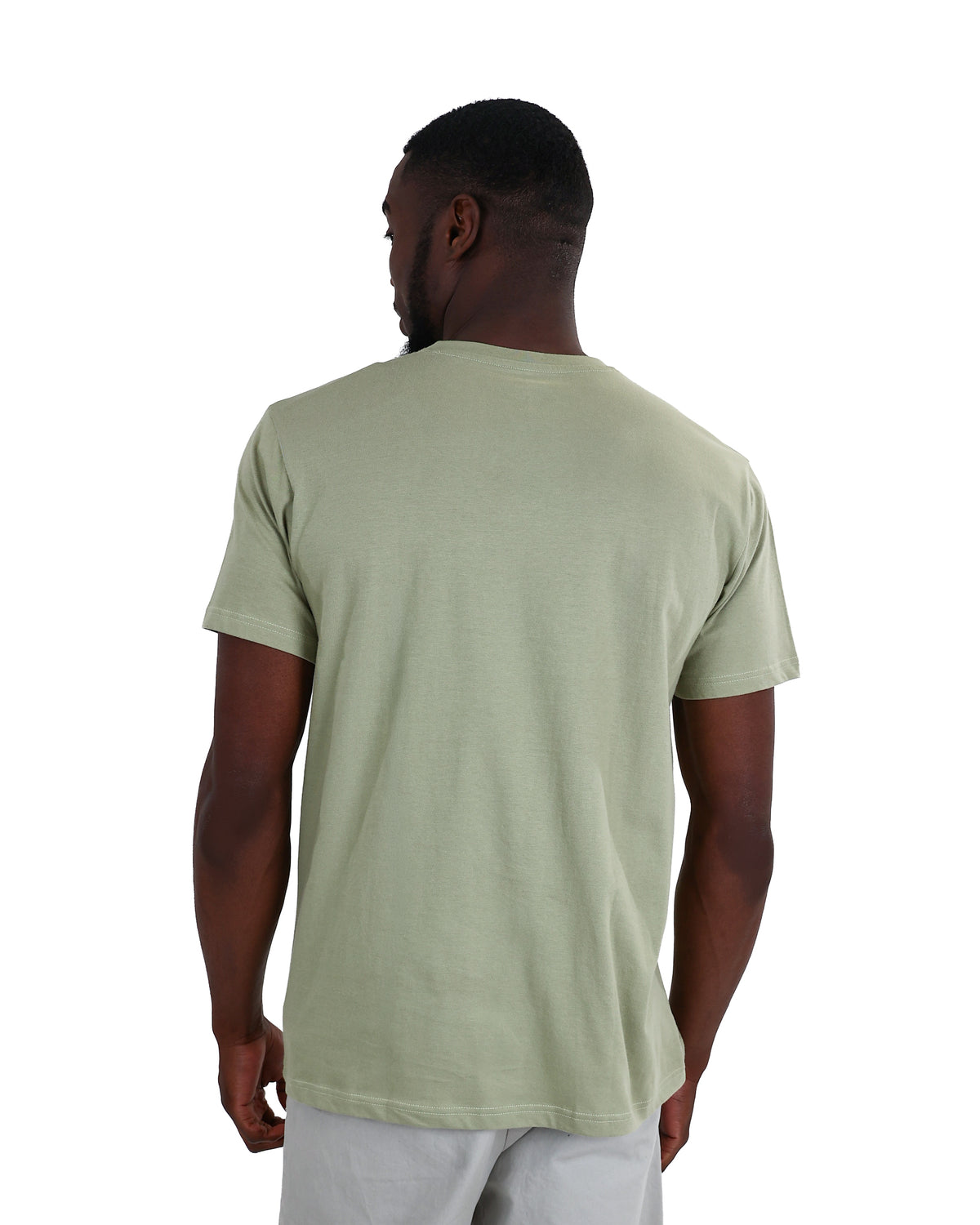 Short Sleeve Green Cotton T-Shirt
