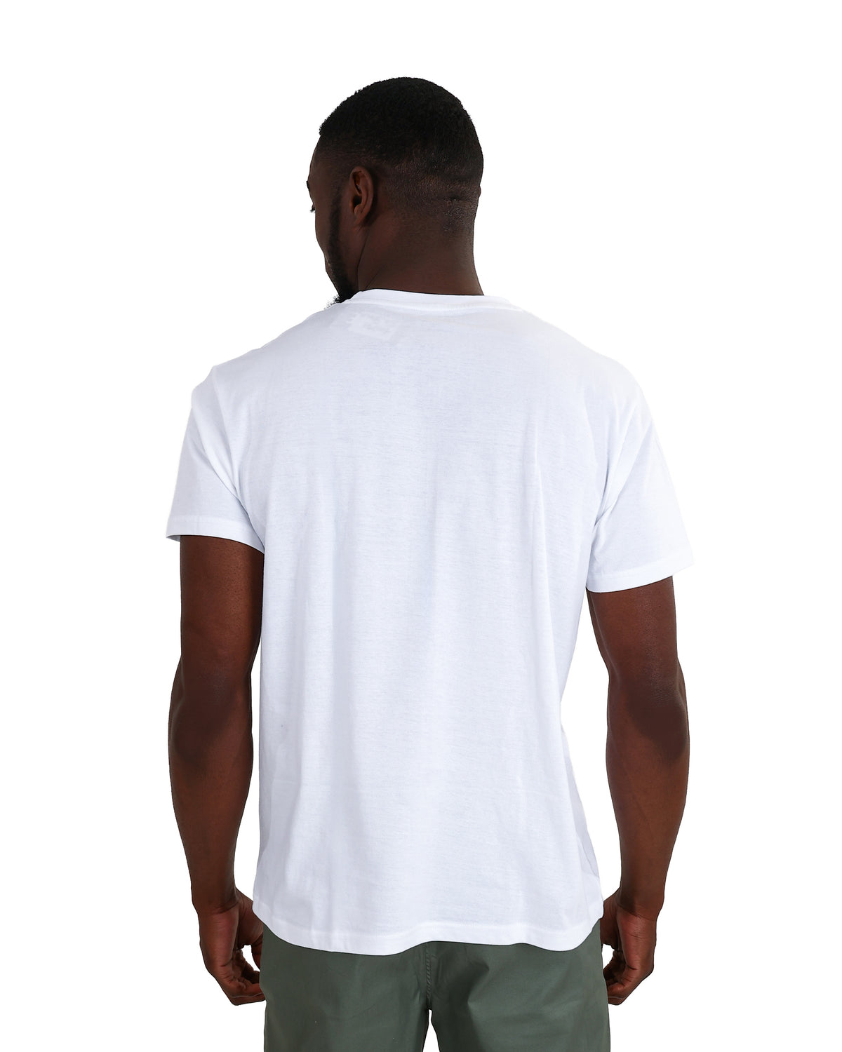 Short Sleeve White Cotton T-Shirt