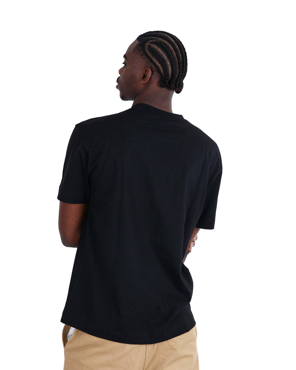 Short Sleeve Black Heavyweight Cotton T-Shirt