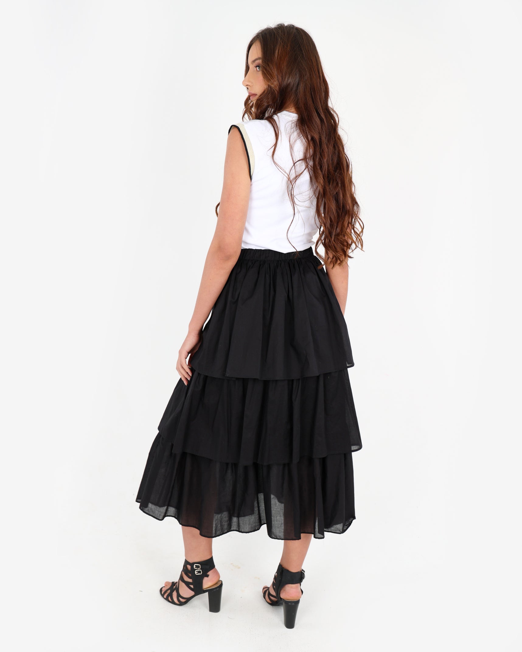 Layered Cotton Skirt