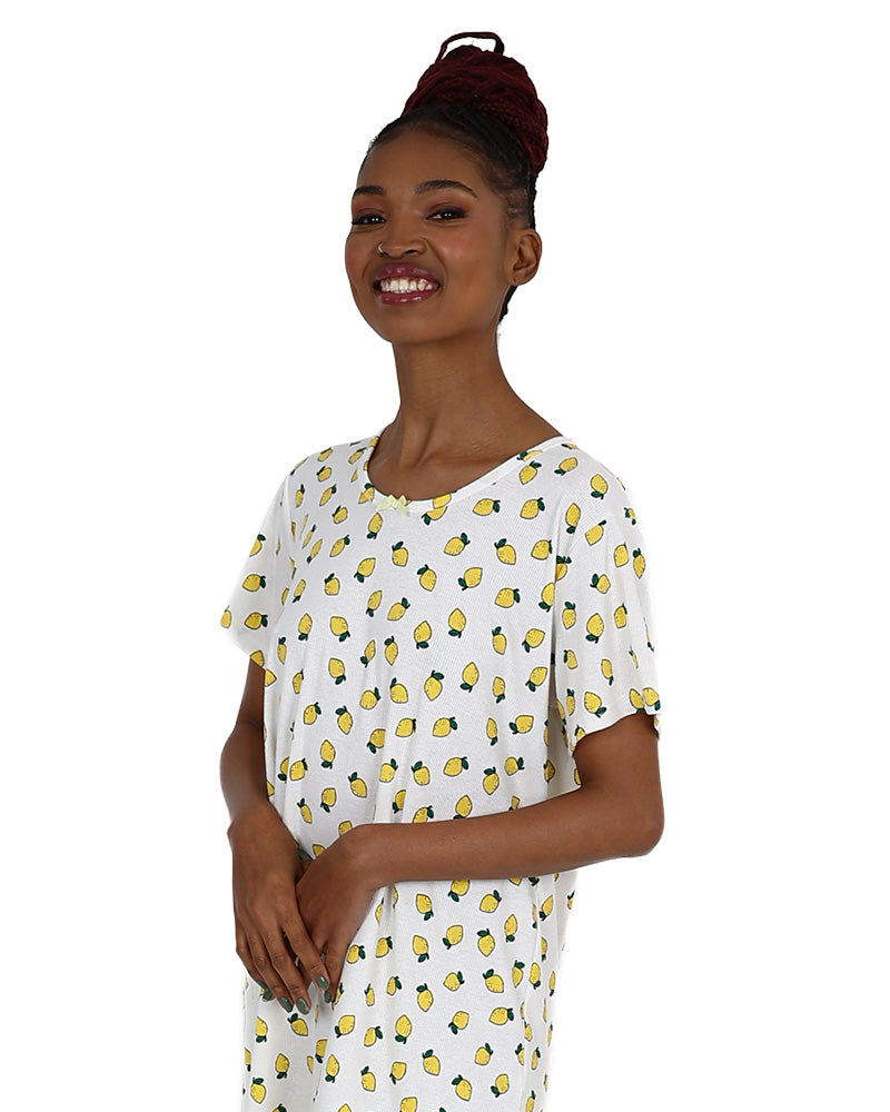 Short Sleeve Lemon Sleepshirt