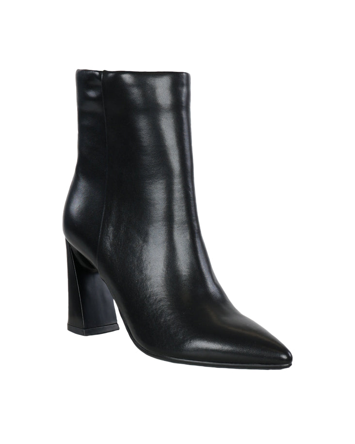 Pointed Block Heel Ankle Boot