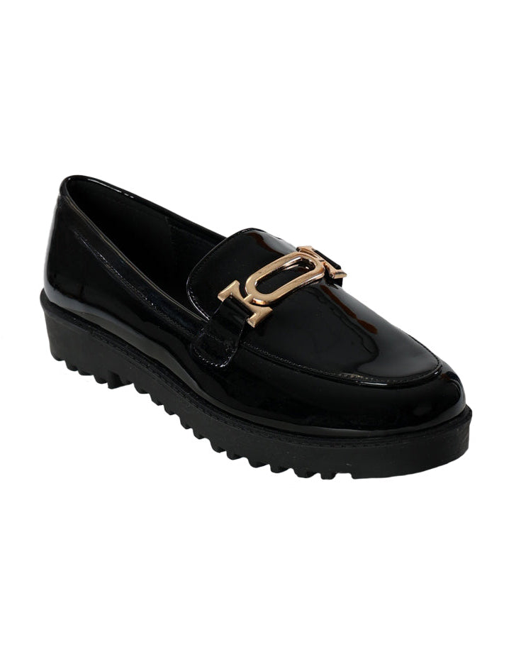 Patent Embellished Boyfriend