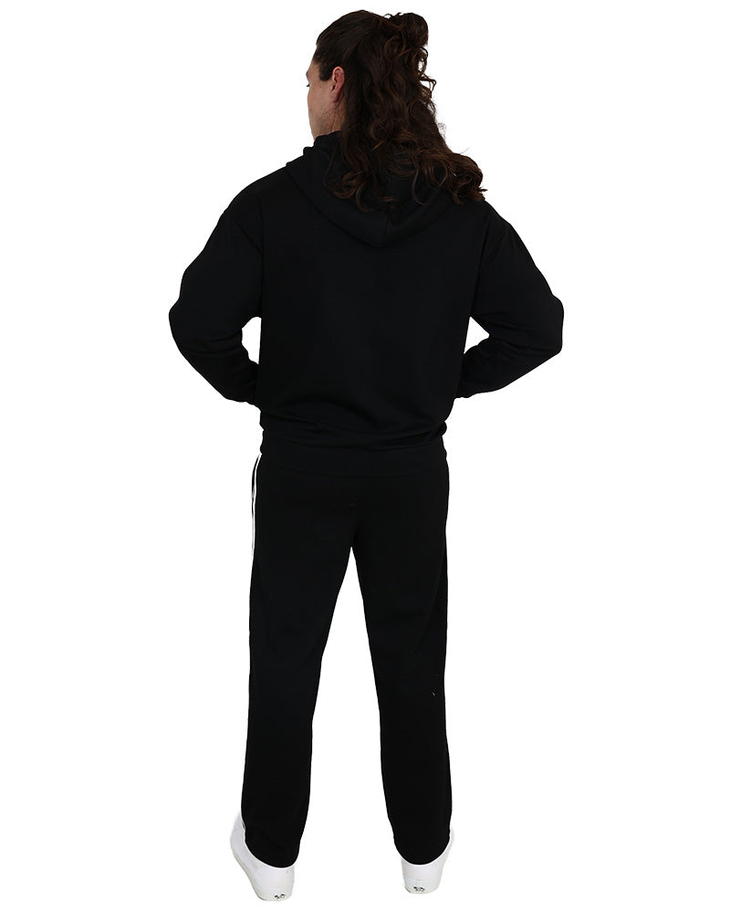 Black Taped Straight Leg Active Pant
