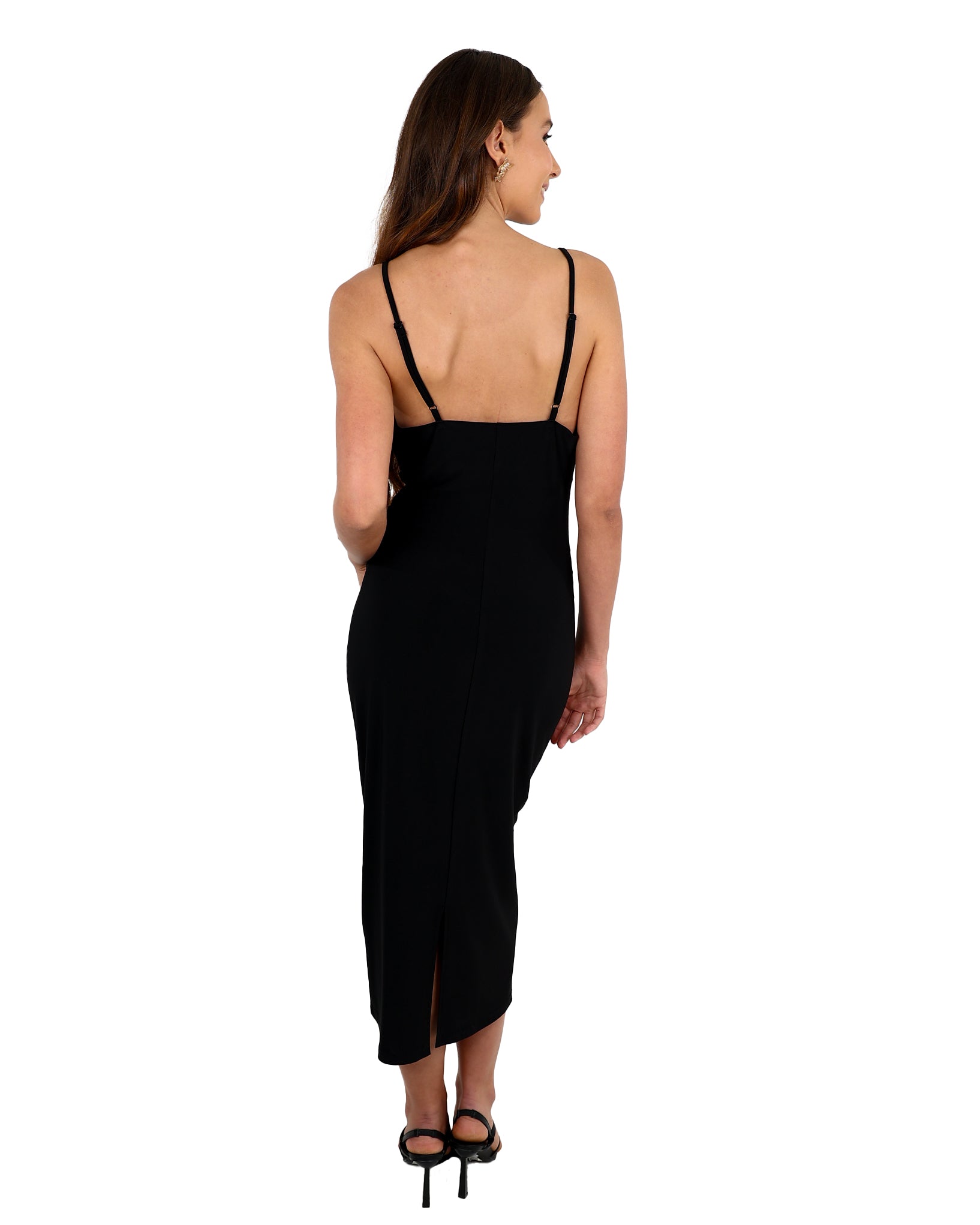 Strappy Black Bodycon Dress