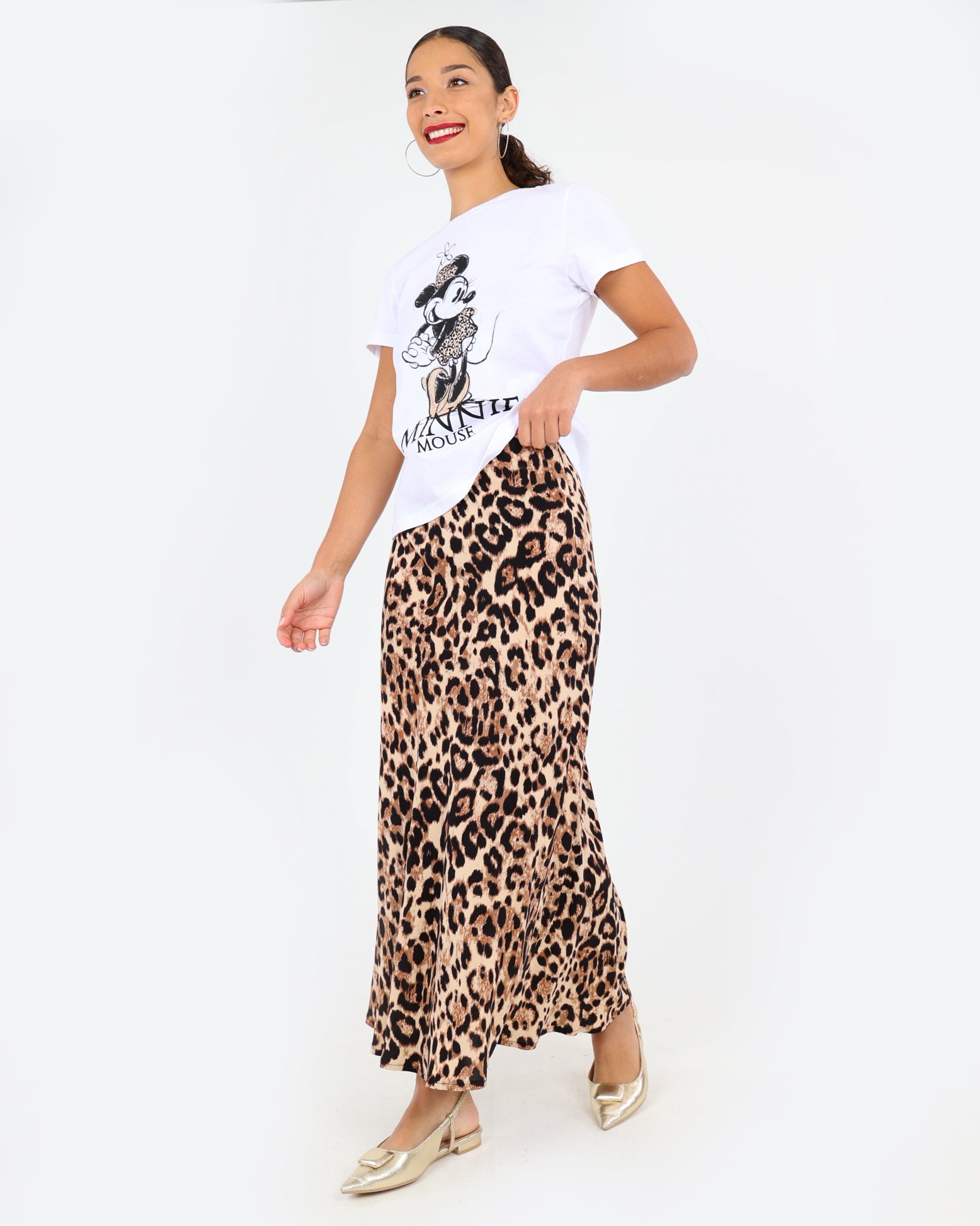Leopard Print Maxi Skirt