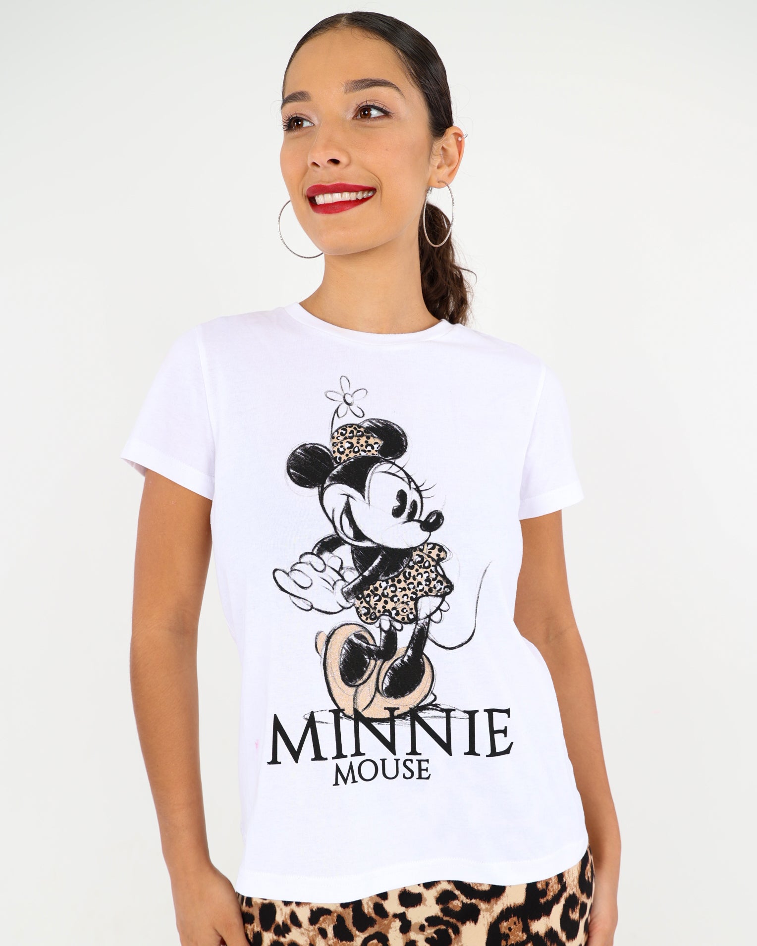 Minnie Leopard Print T-Shirt