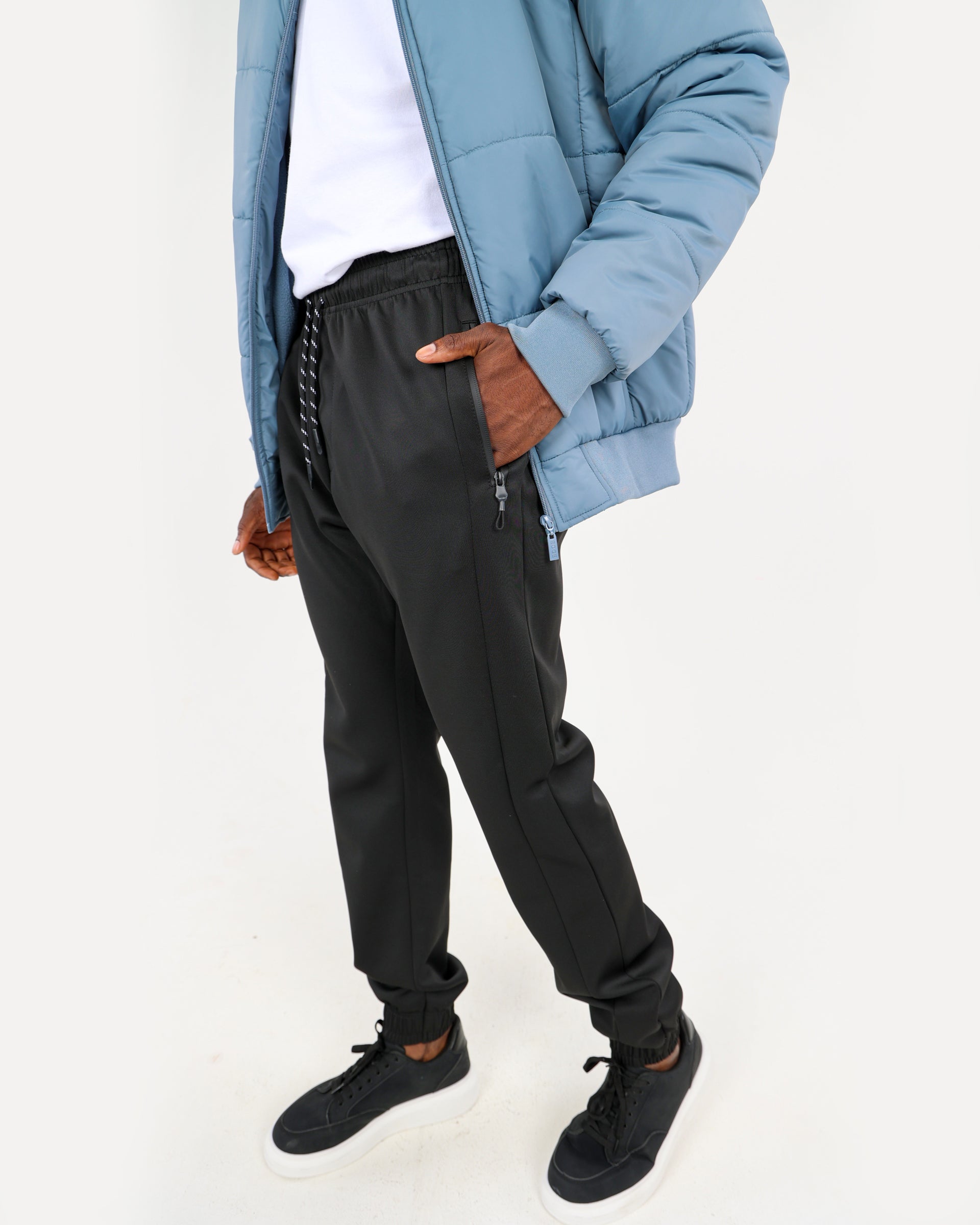 Black Scuba Active Track Pants