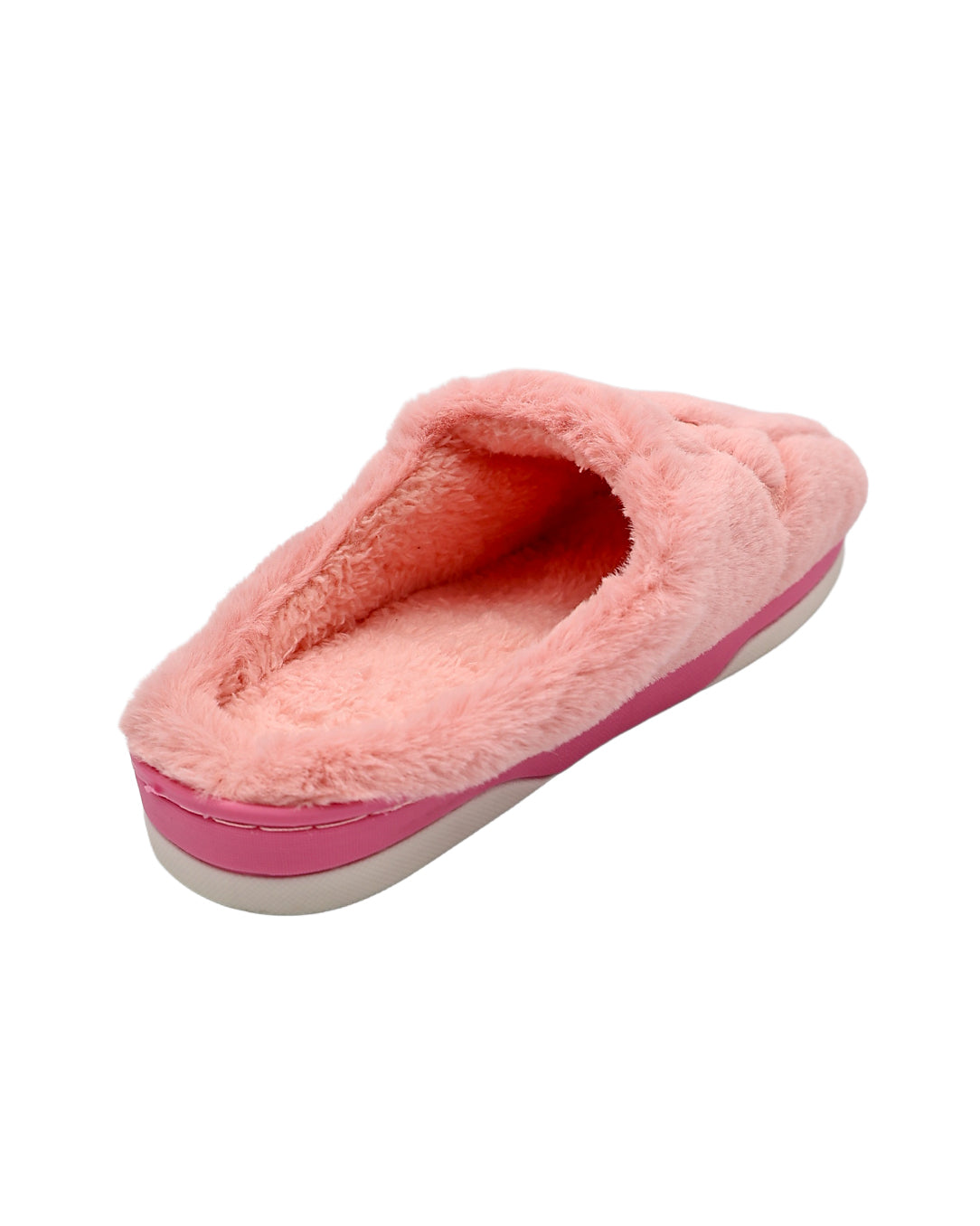 Pink Heart Embroidered Mule Slipper