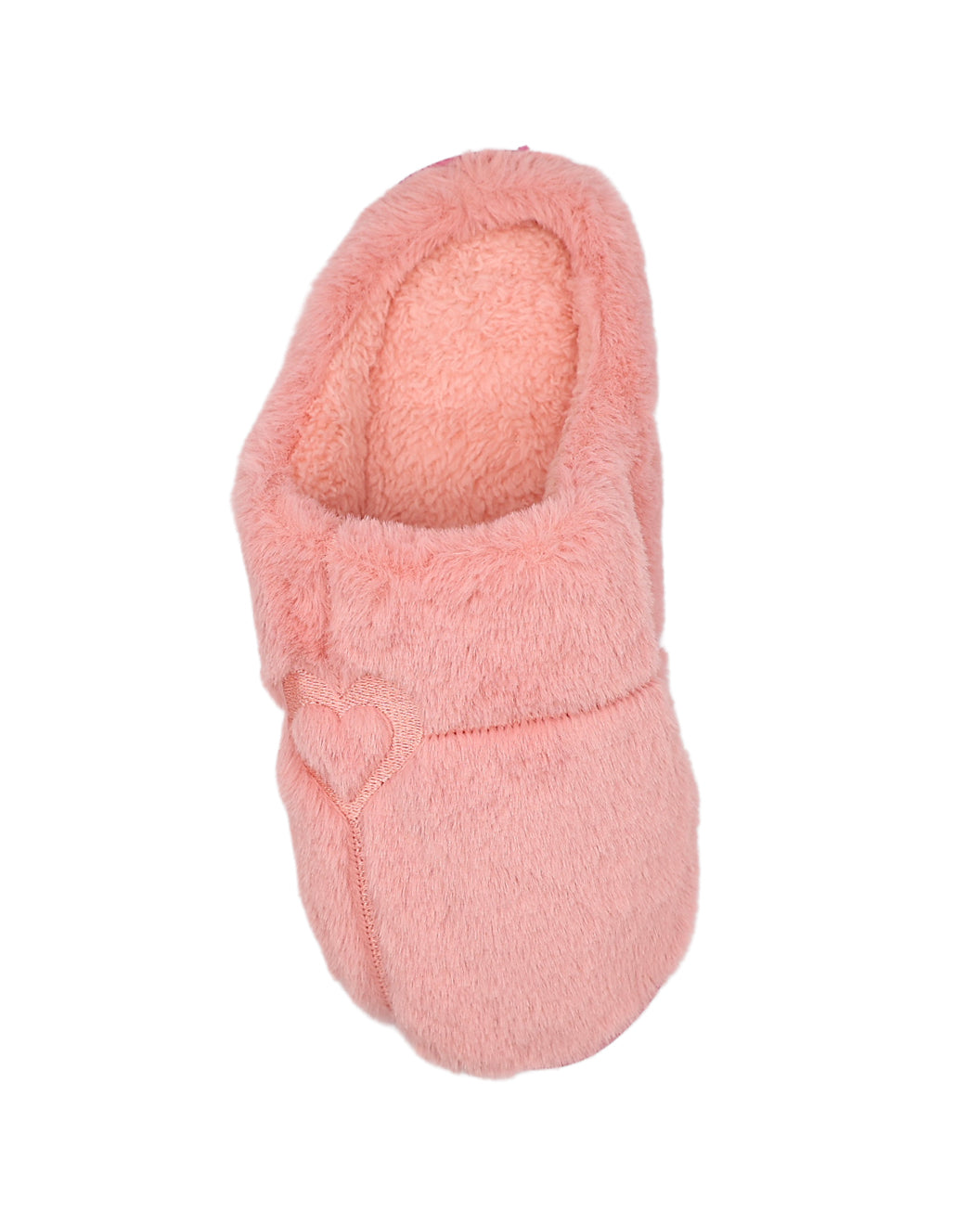 Pink Heart Embroidered Mule Slipper