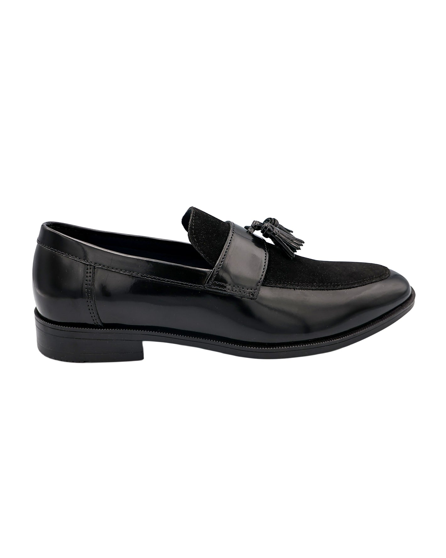 Black Patent Tassel Loafer