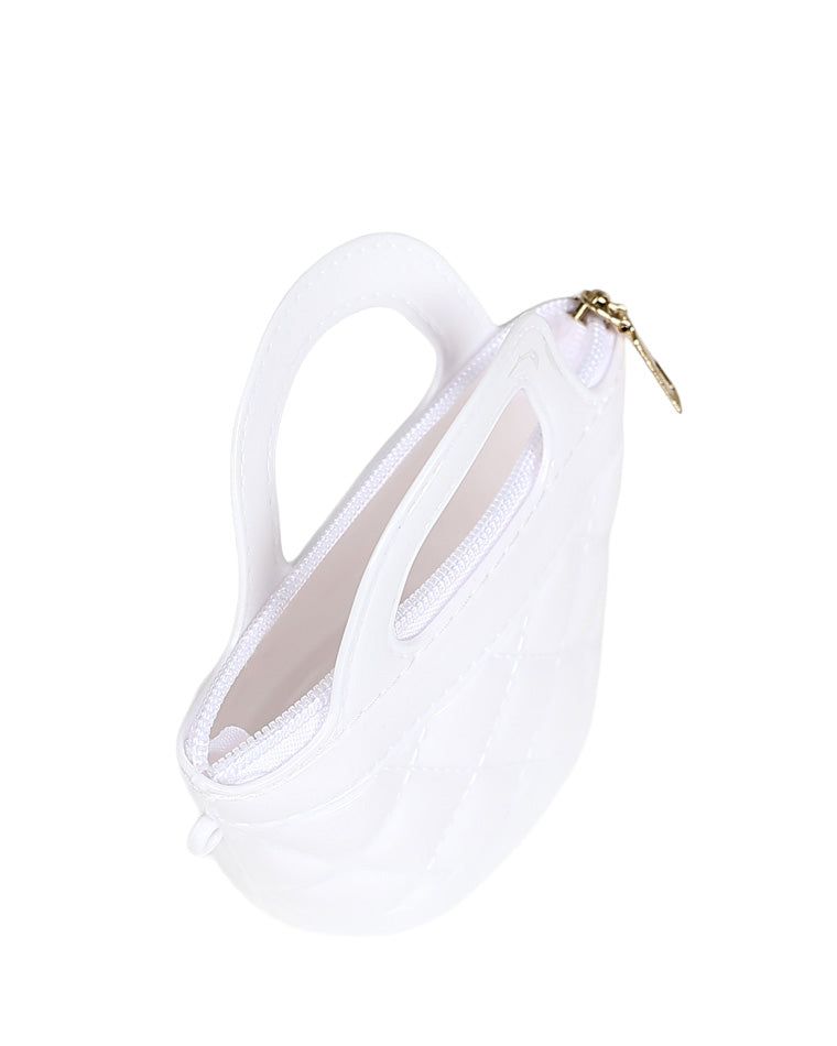 White Plastic Basket Handbag