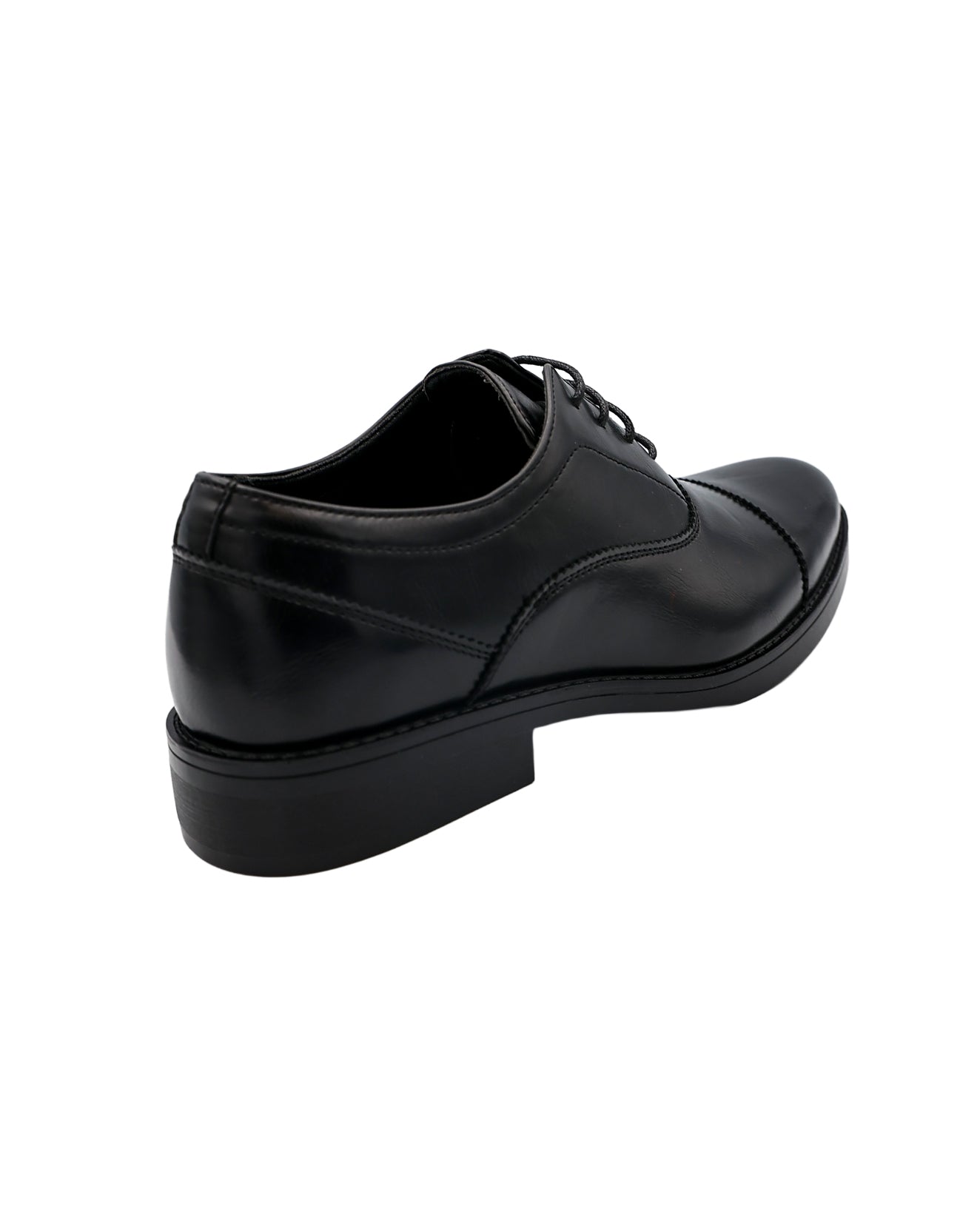 Black Toe Cap Oxford Lace Up Formal Shoes