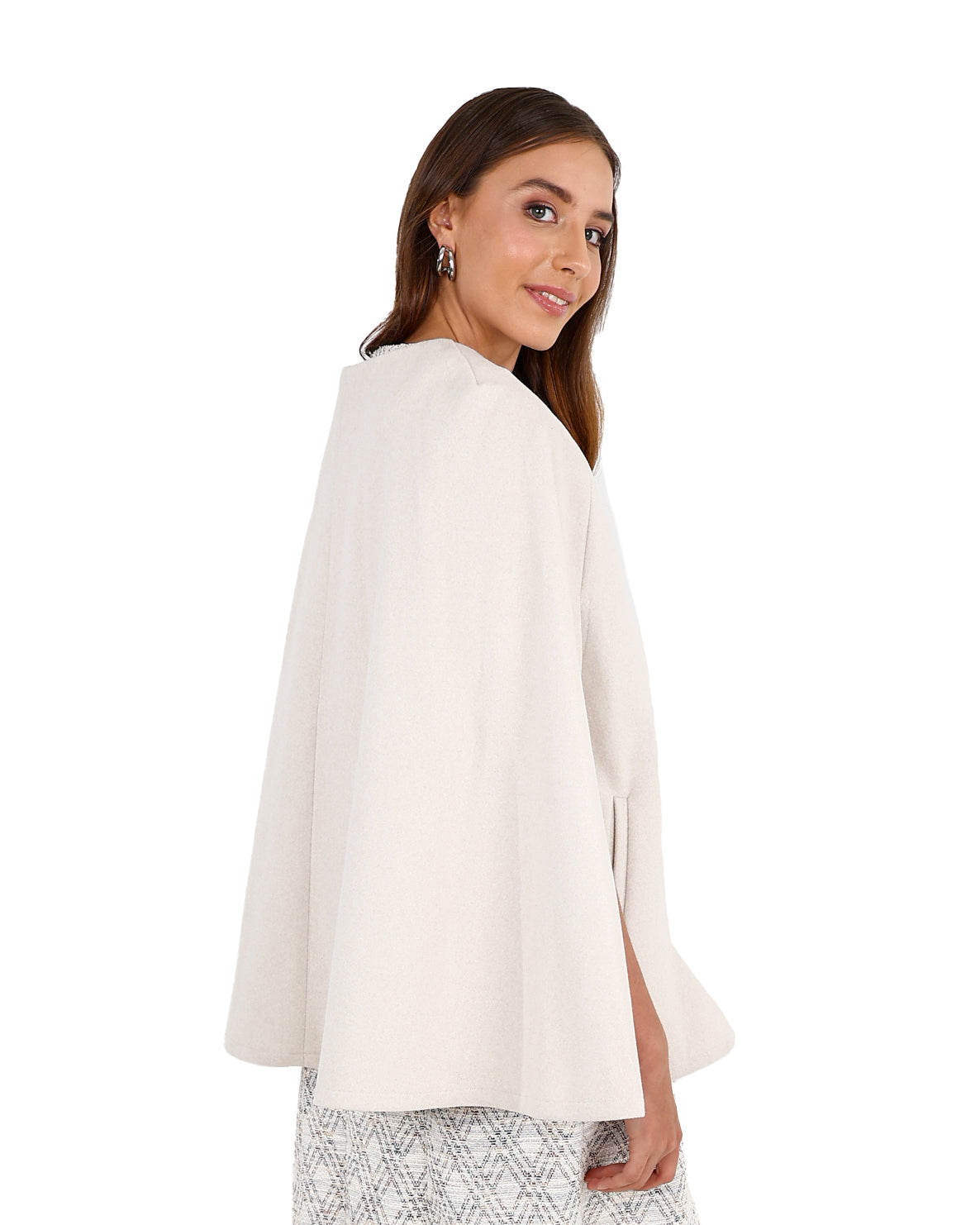 Cream Melton Cape