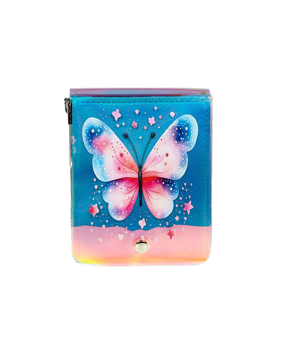 Silver Butterfly Cross Body Bag