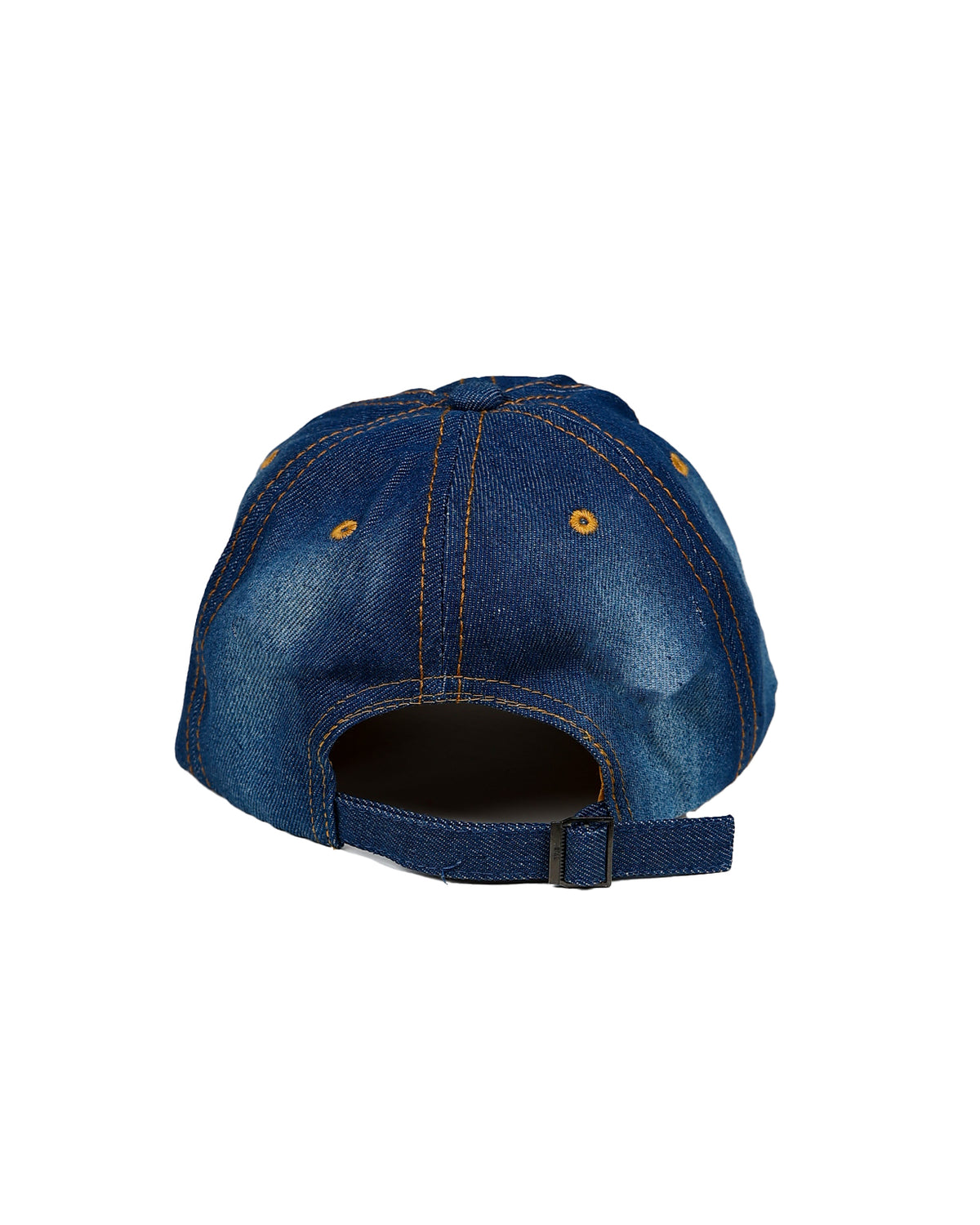 Medium Indigo Denim Bedazzled Crown Peak Cap
