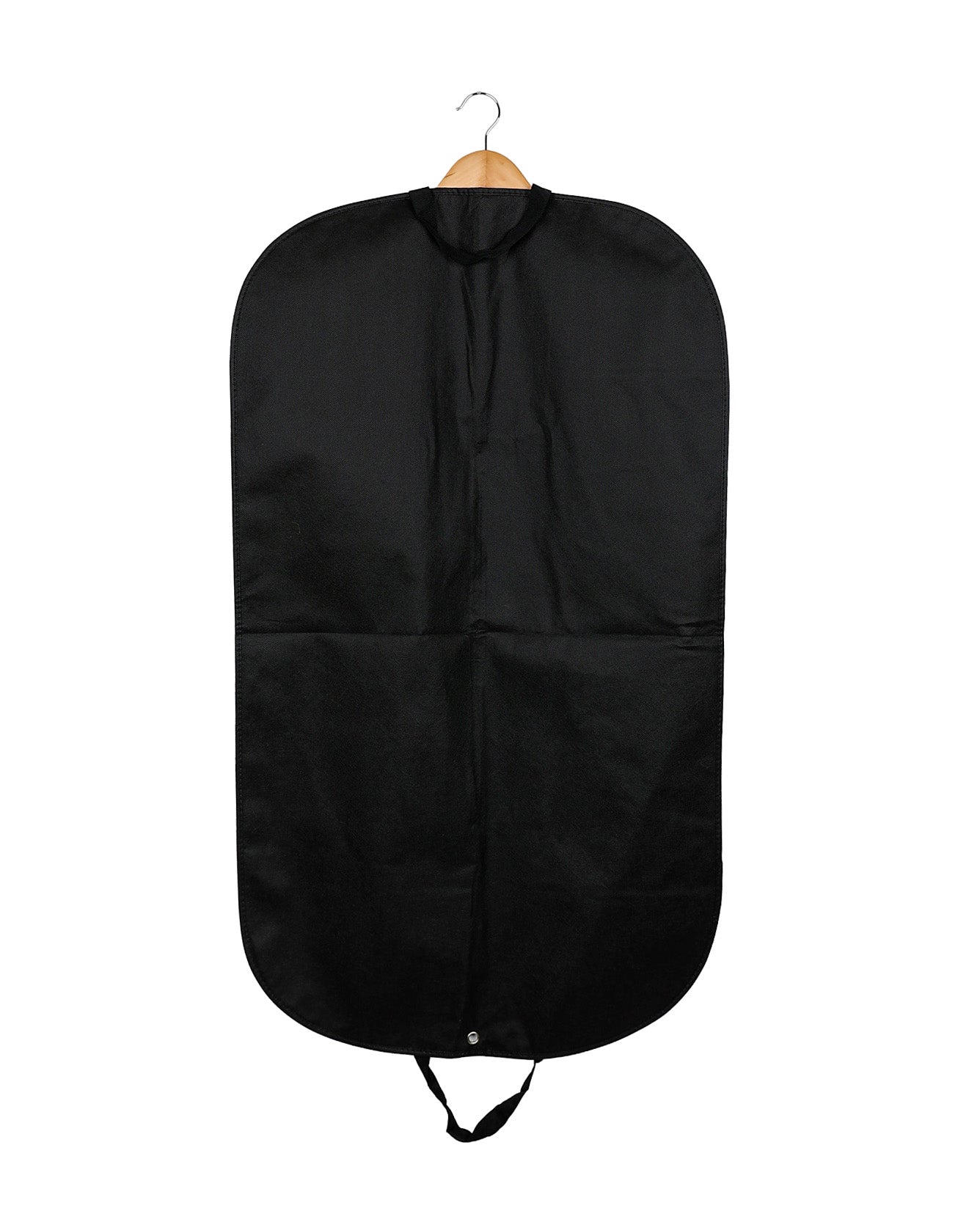 Black Woven Zip-Up Garment Bag