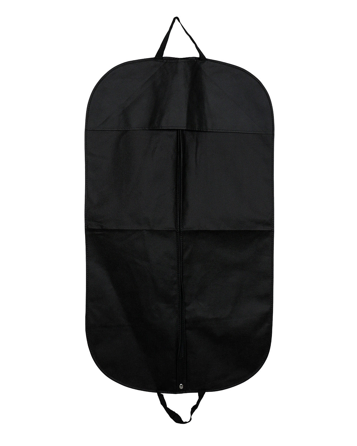 Black Woven Zip-Up Garment Bag