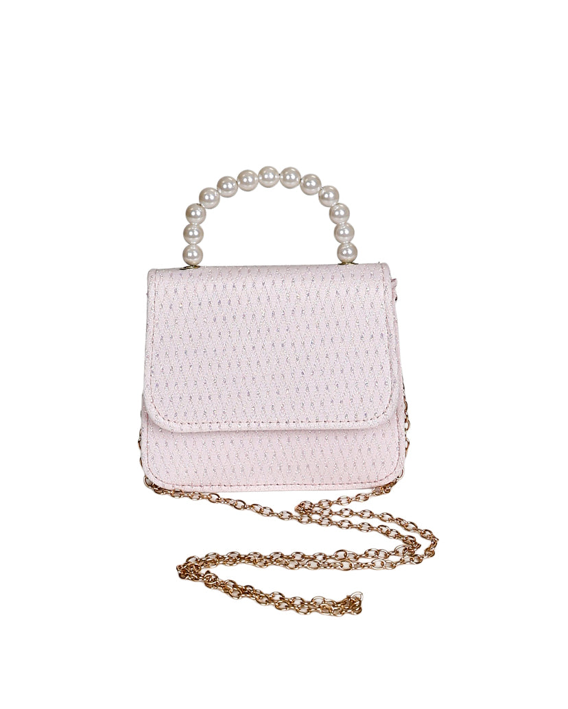 Pink Glitter Diamond Style Handbag