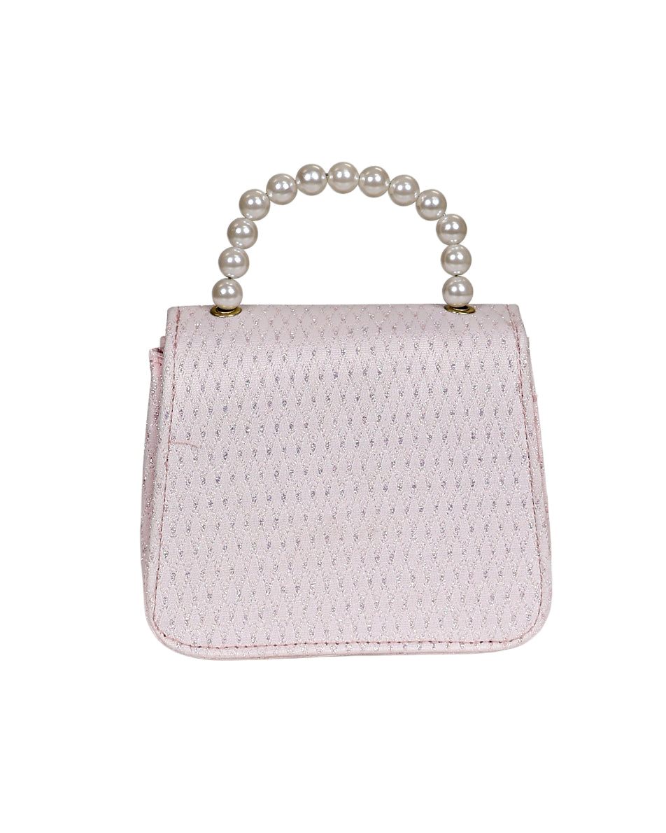 Pink Glitter Diamond Style Handbag