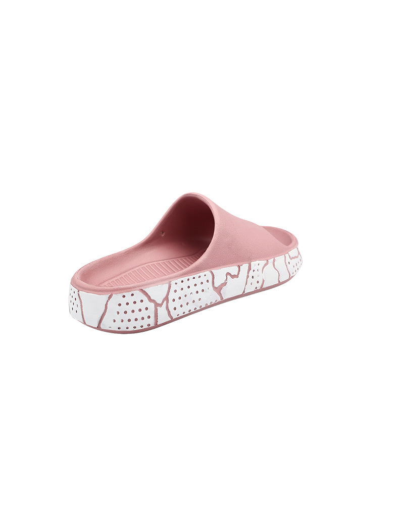 Girls Pink Side Print Detail Pool Slide