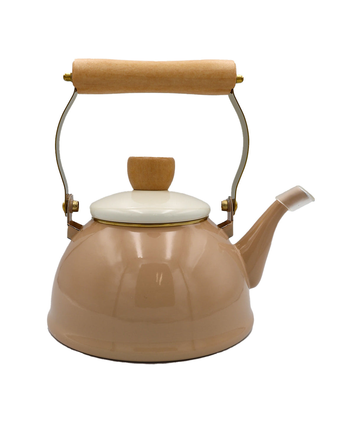 Dusty Pink Enamel Stove Top Kettle