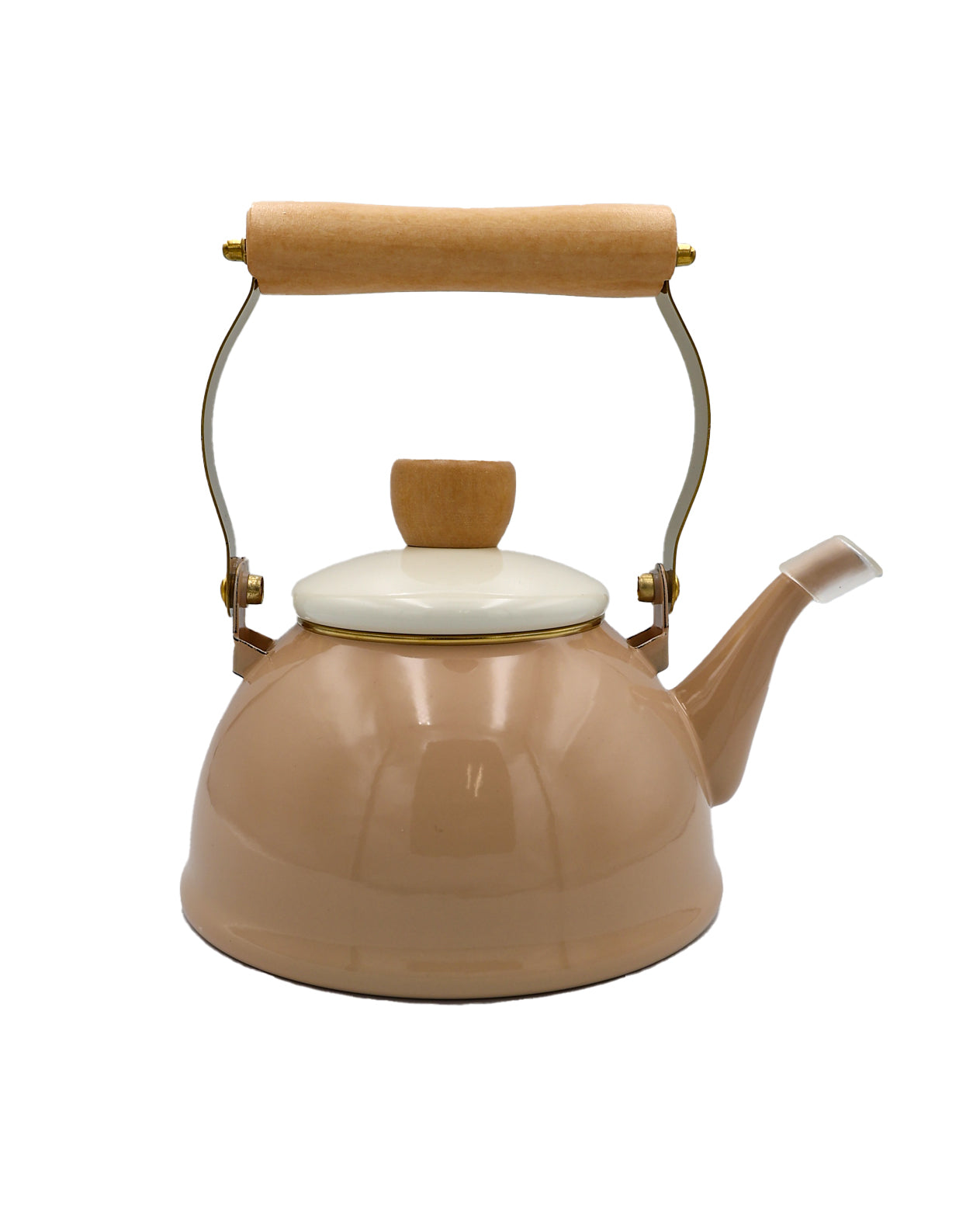 Dusty Pink Enamel Stove Top Kettle