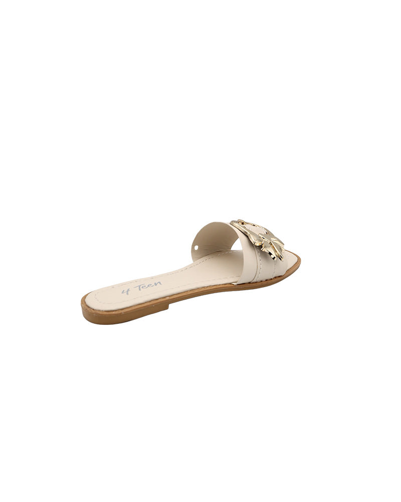 Girls Buckle Trim Detail Mule