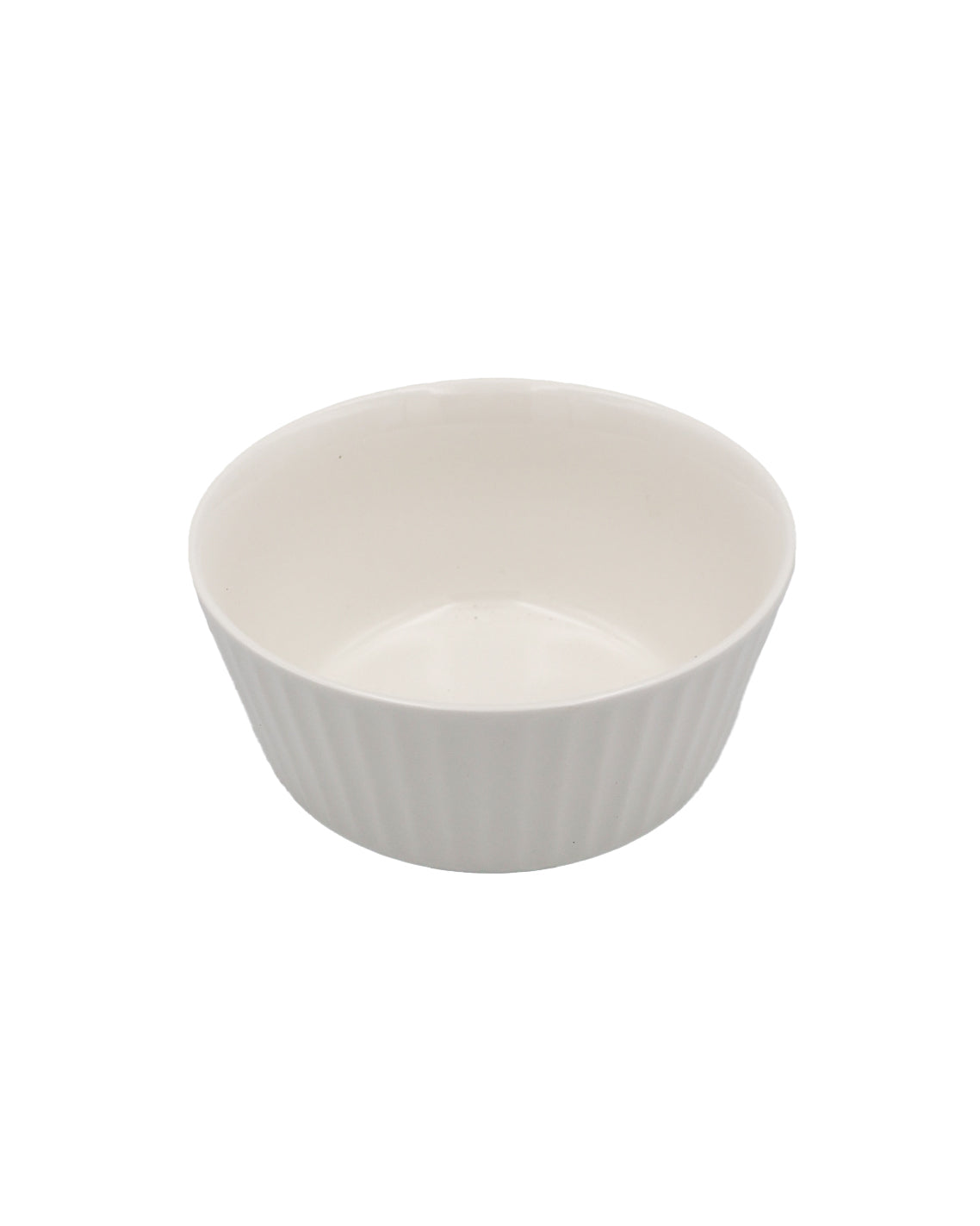 White Flute Bowl