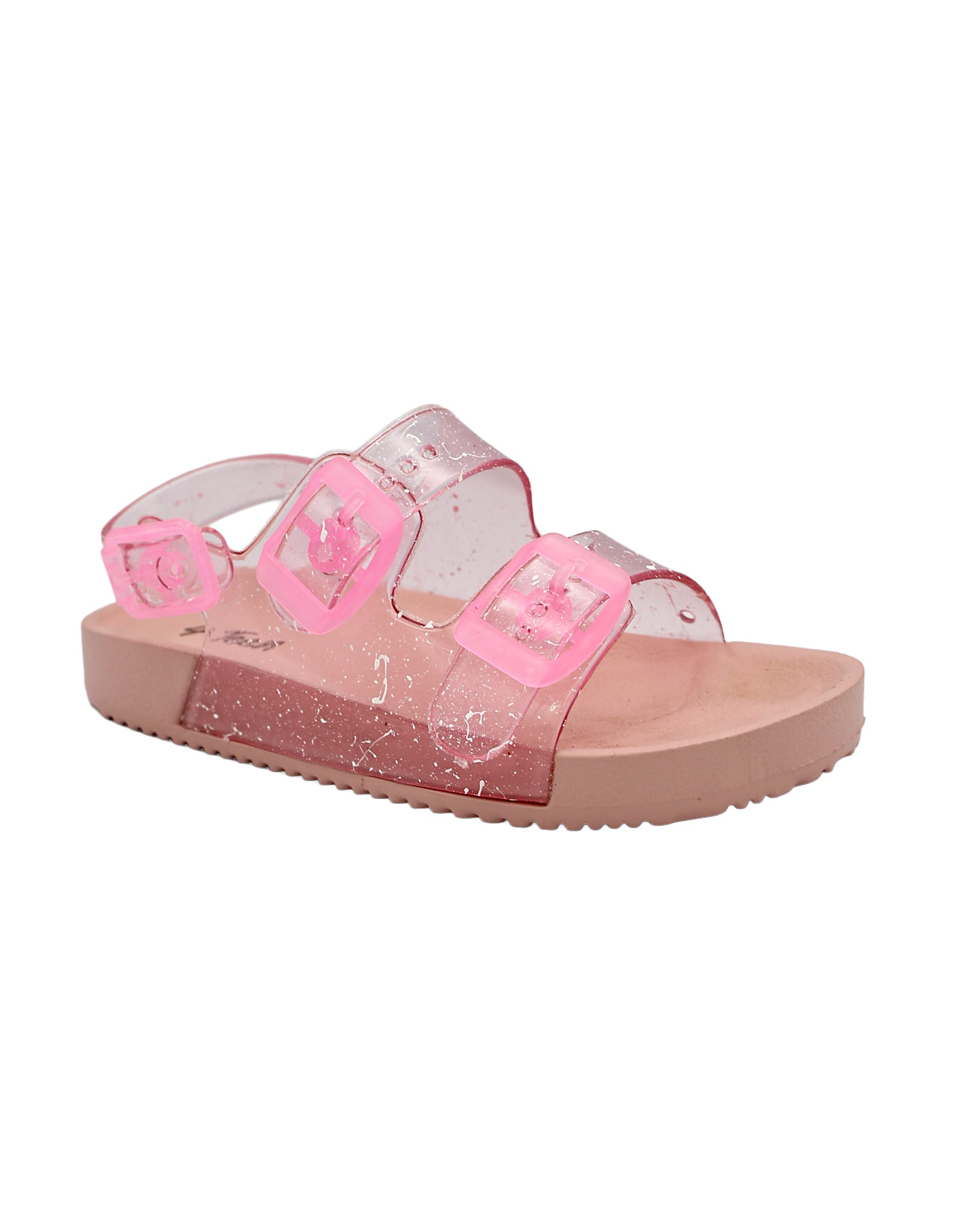 Girls Splatter Detail Double Buckle Jelly Sandal