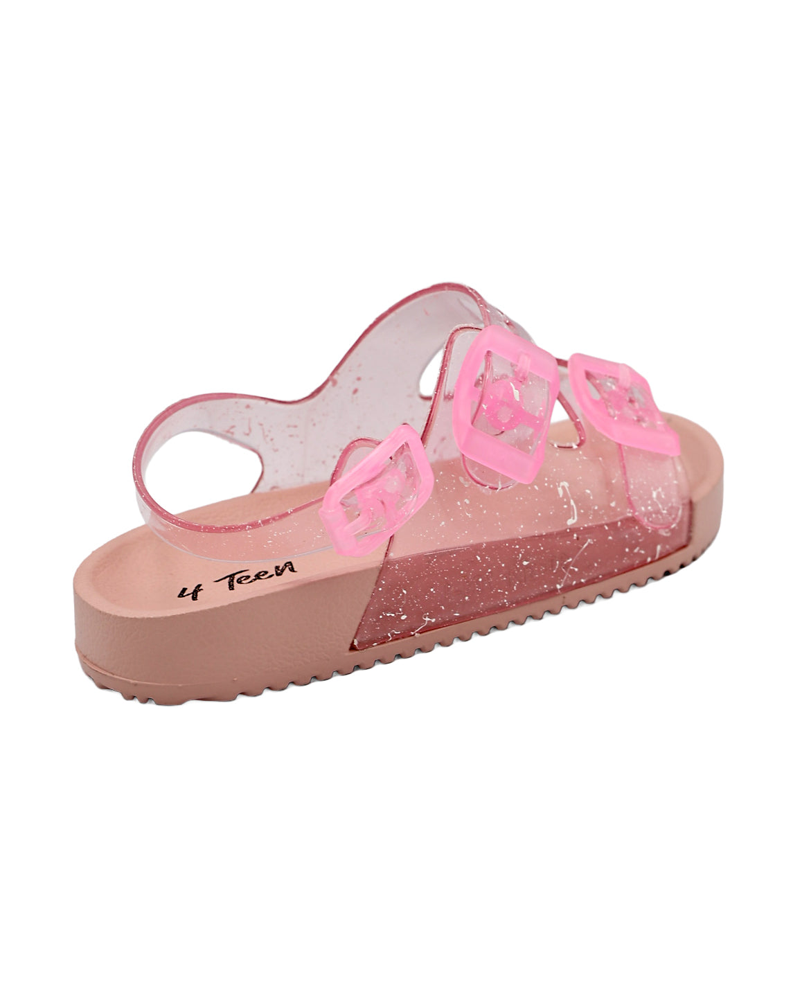 Girls Splatter Detail Double Buckle Jelly Sandal