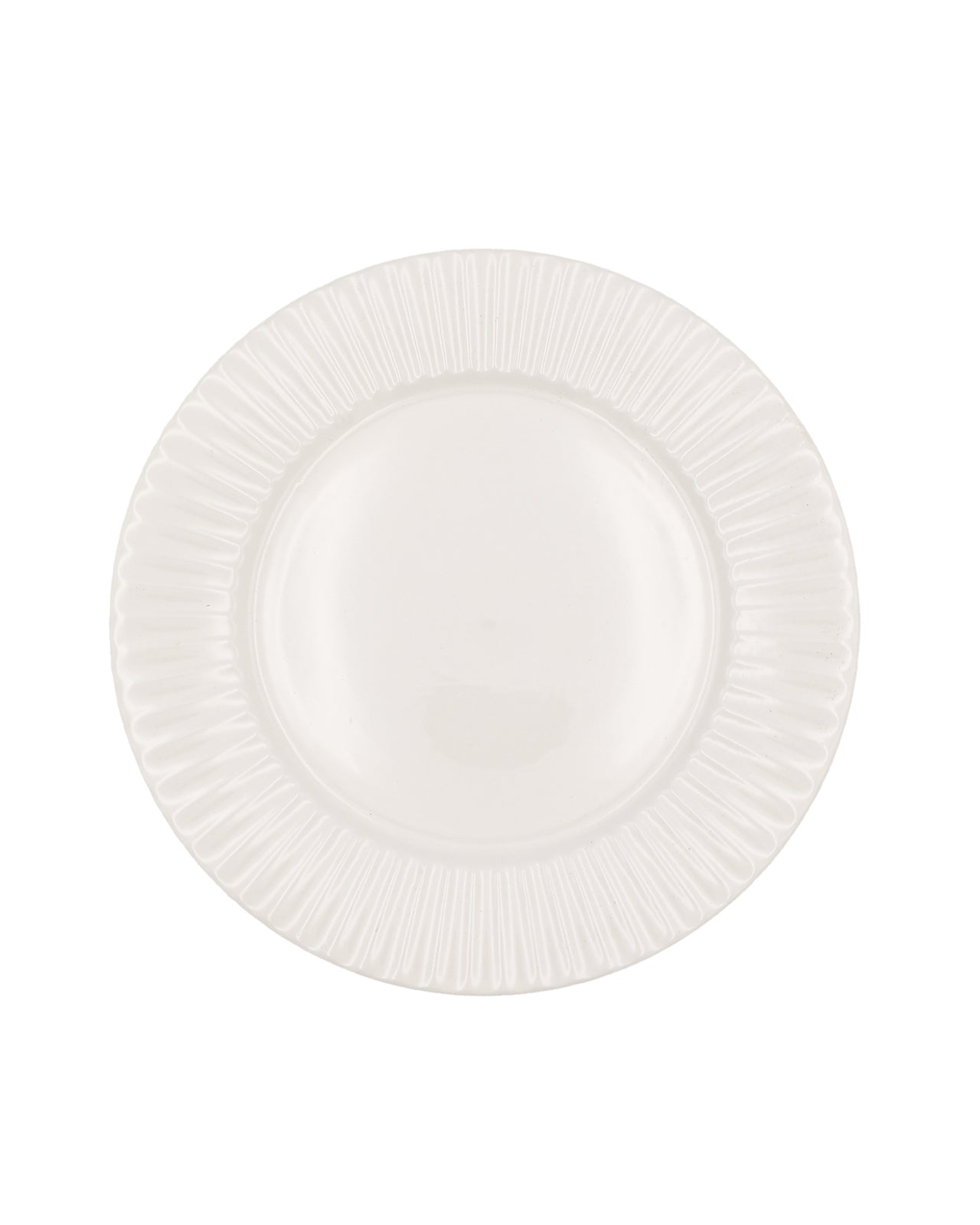 White Flute Dinner Plate 28cm