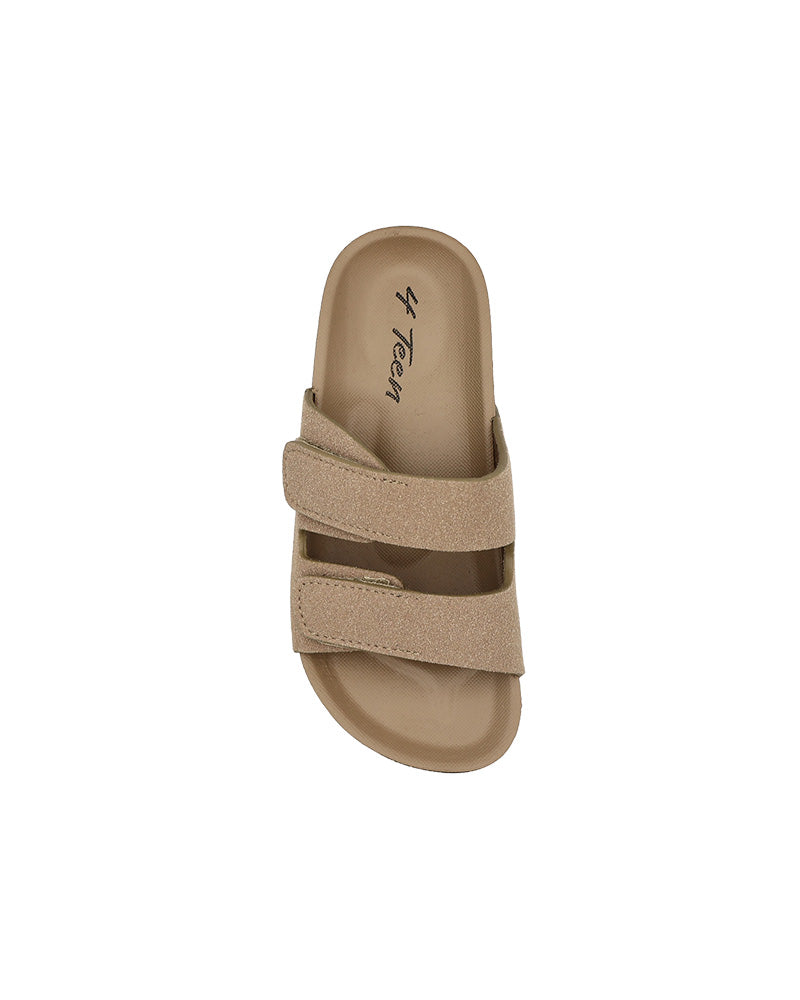 Girls Stone Double Velcro Slip-On