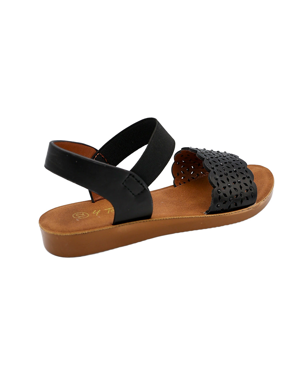 Girls Laser Cut Band Moulded Sandal